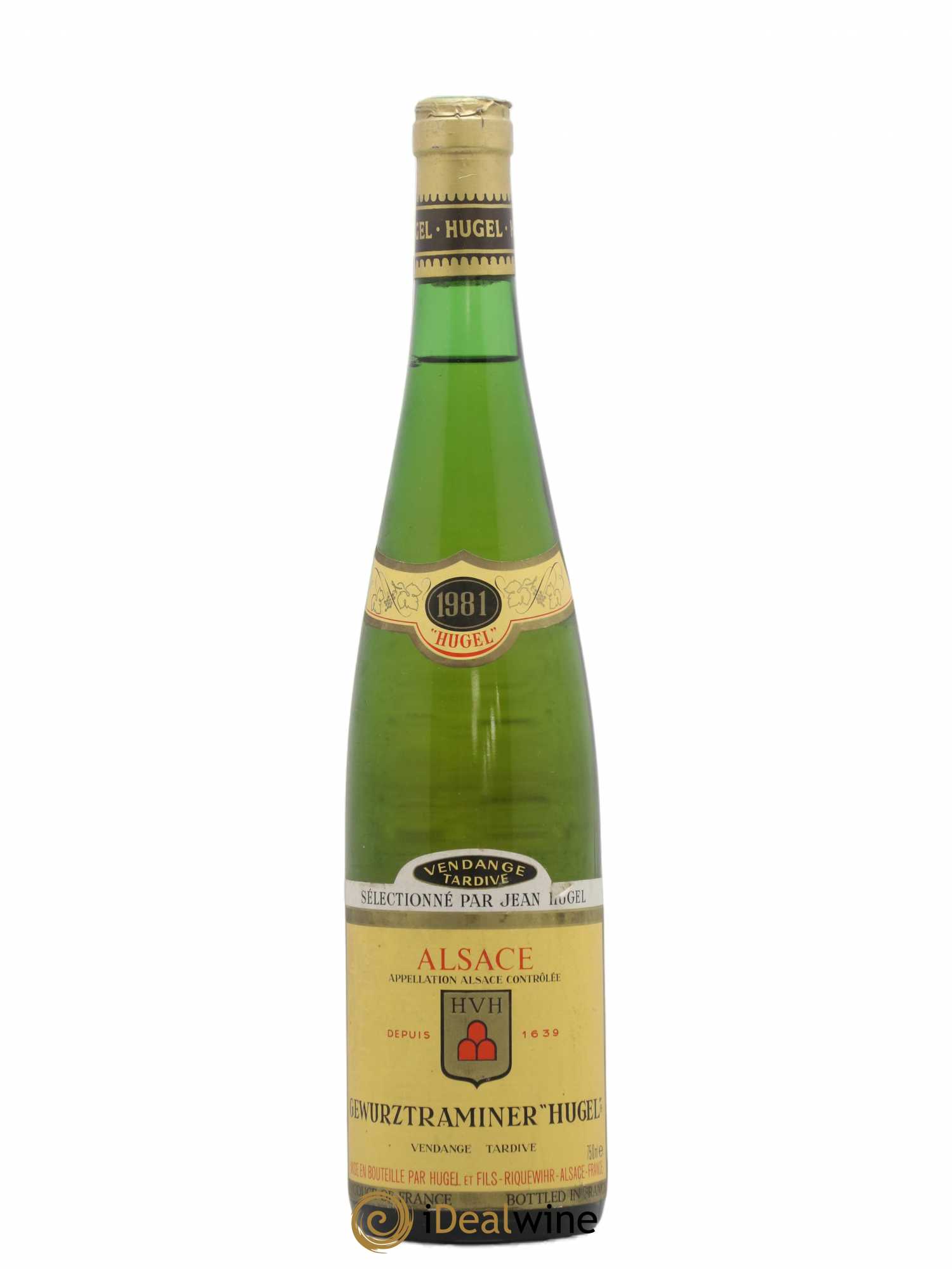 Gewurztraminer Vendanges Tardives Hugel (Domaine) 1981 - Lotto di 1 bottiglia - 0