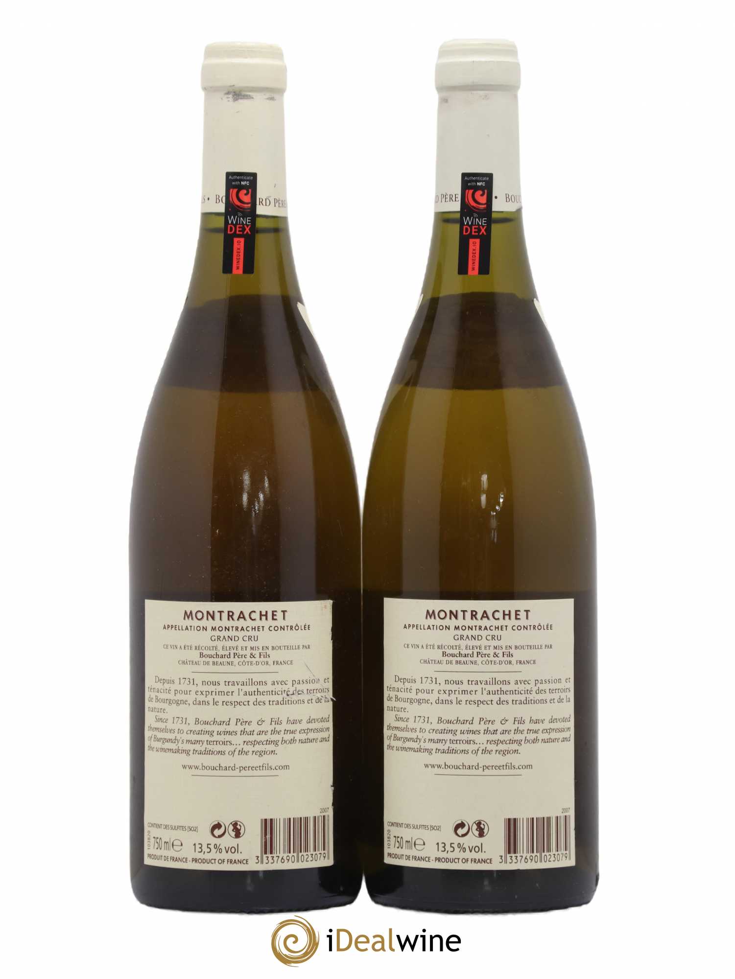 Montrachet Grand Cru Bouchard Père & Fils 2007 - Lot de 2 bouteilles - 1