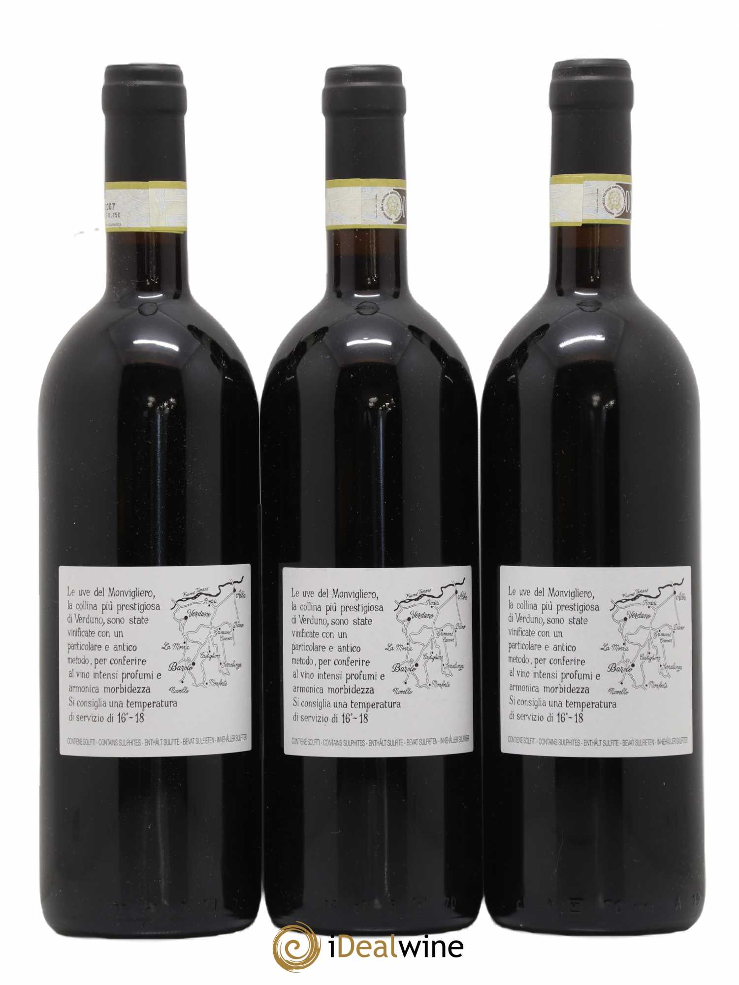Barolo DOCG Monvigliero Comm. Giovan Battista Burlotto 2011 - Lot de 3 bouteilles - 1