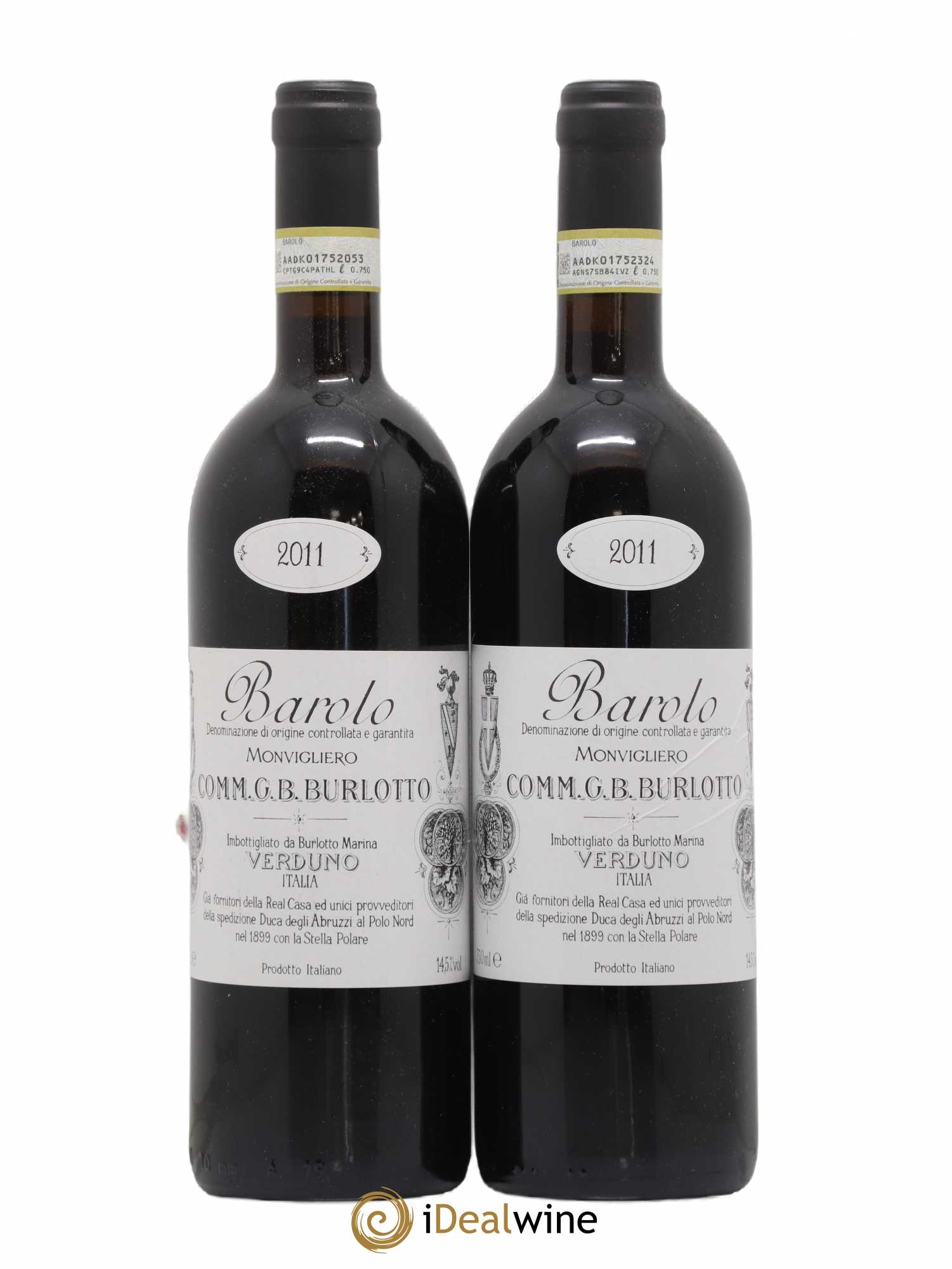 Barolo DOCG Monvigliero Comm. Giovan Battista Burlotto 2011 - Lot de 2 bouteilles - 0