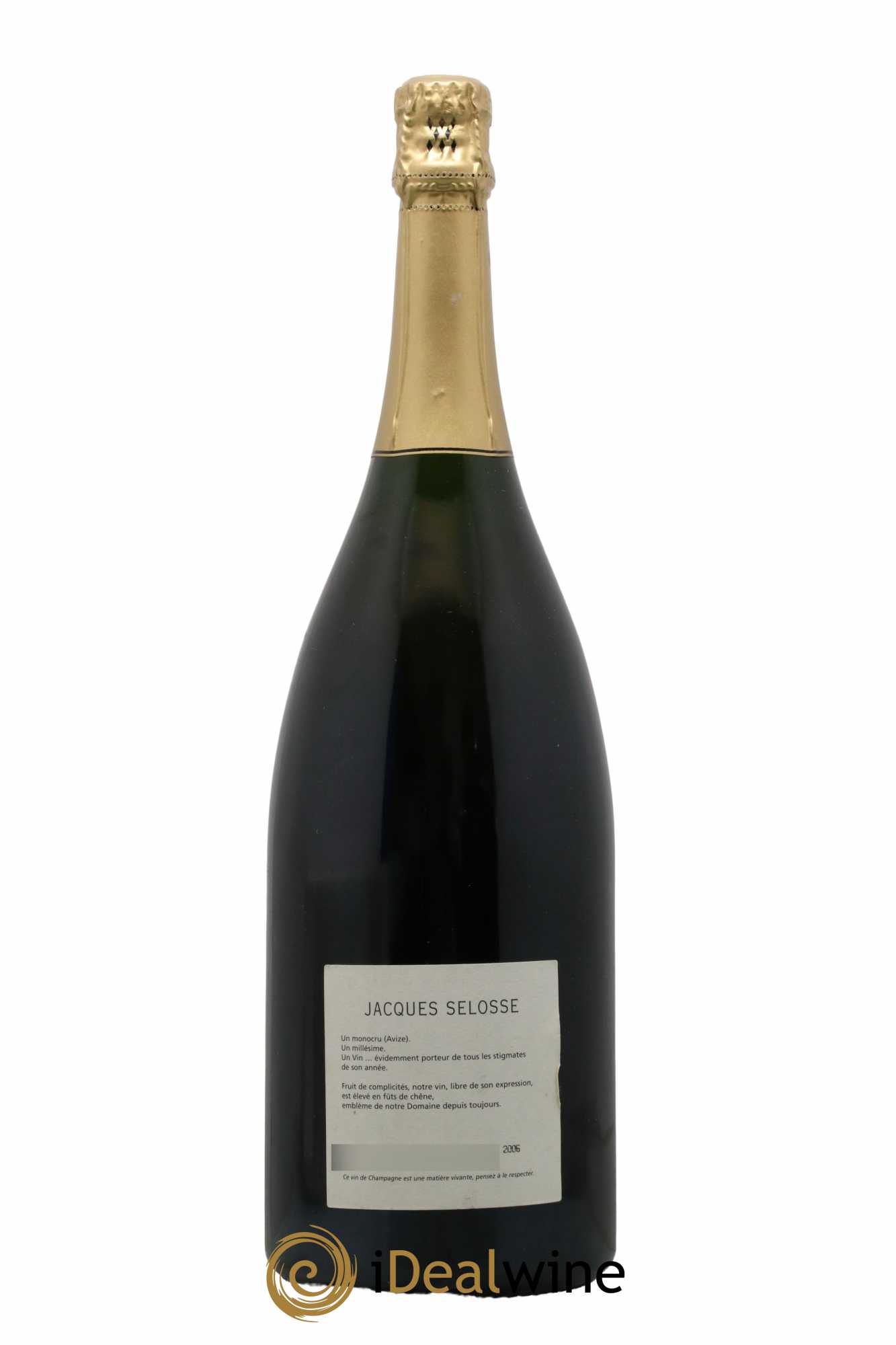 Blanc de Blancs Grand Cru Extra-Brut Jacques Selosse 1997 - Lot de 1 magnum - 1