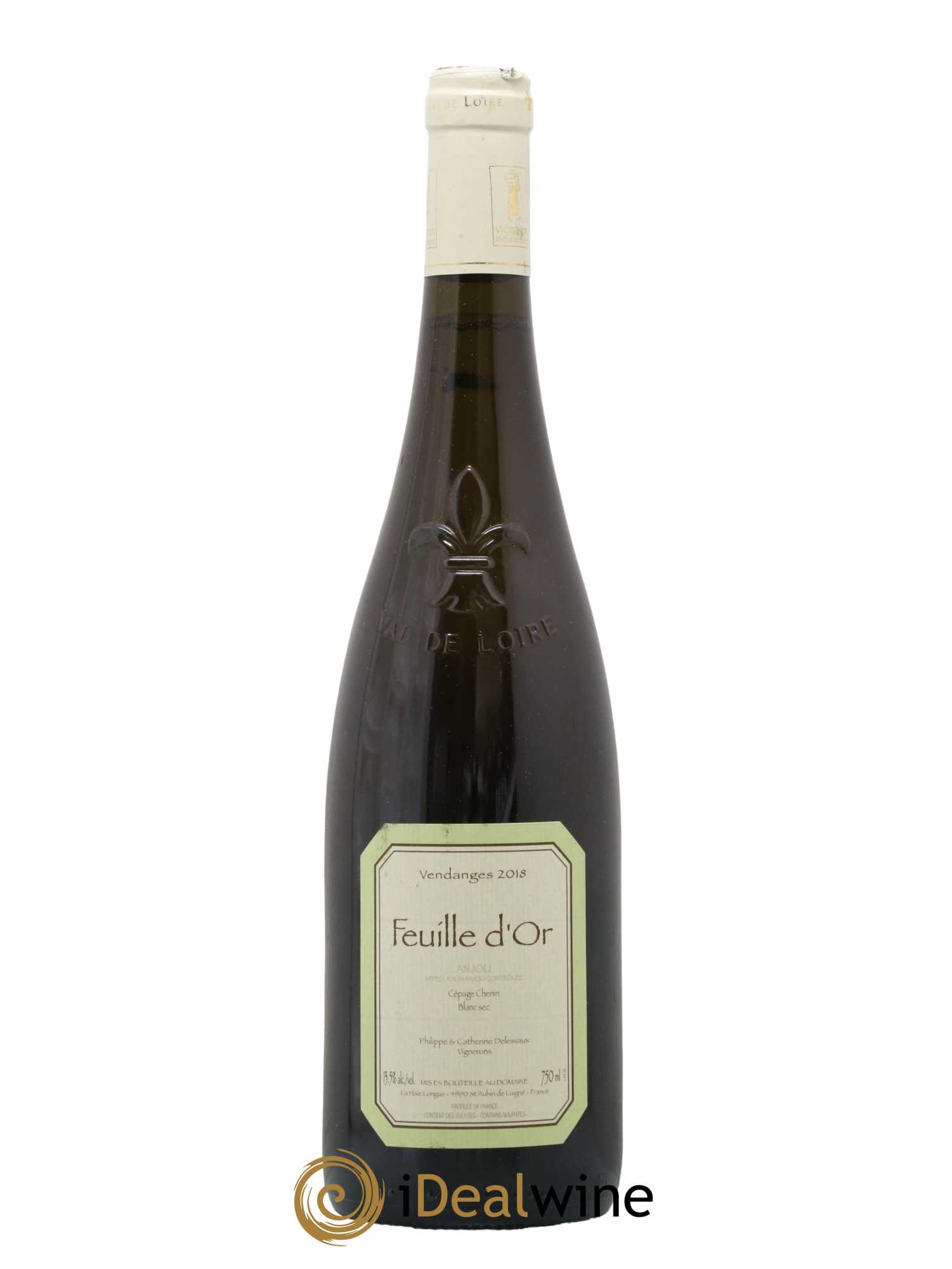 Anjou Feuille D'Or Delesvaux 2018 - Lot de 1 bouteille - 0