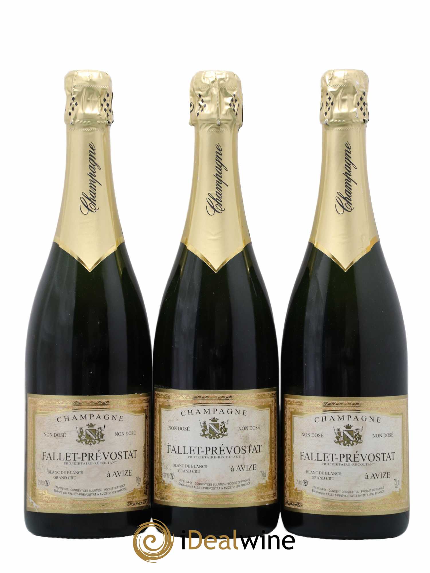 Champagne Non Dose Fallet Prevostat - Lot de 3 bouteilles - 0