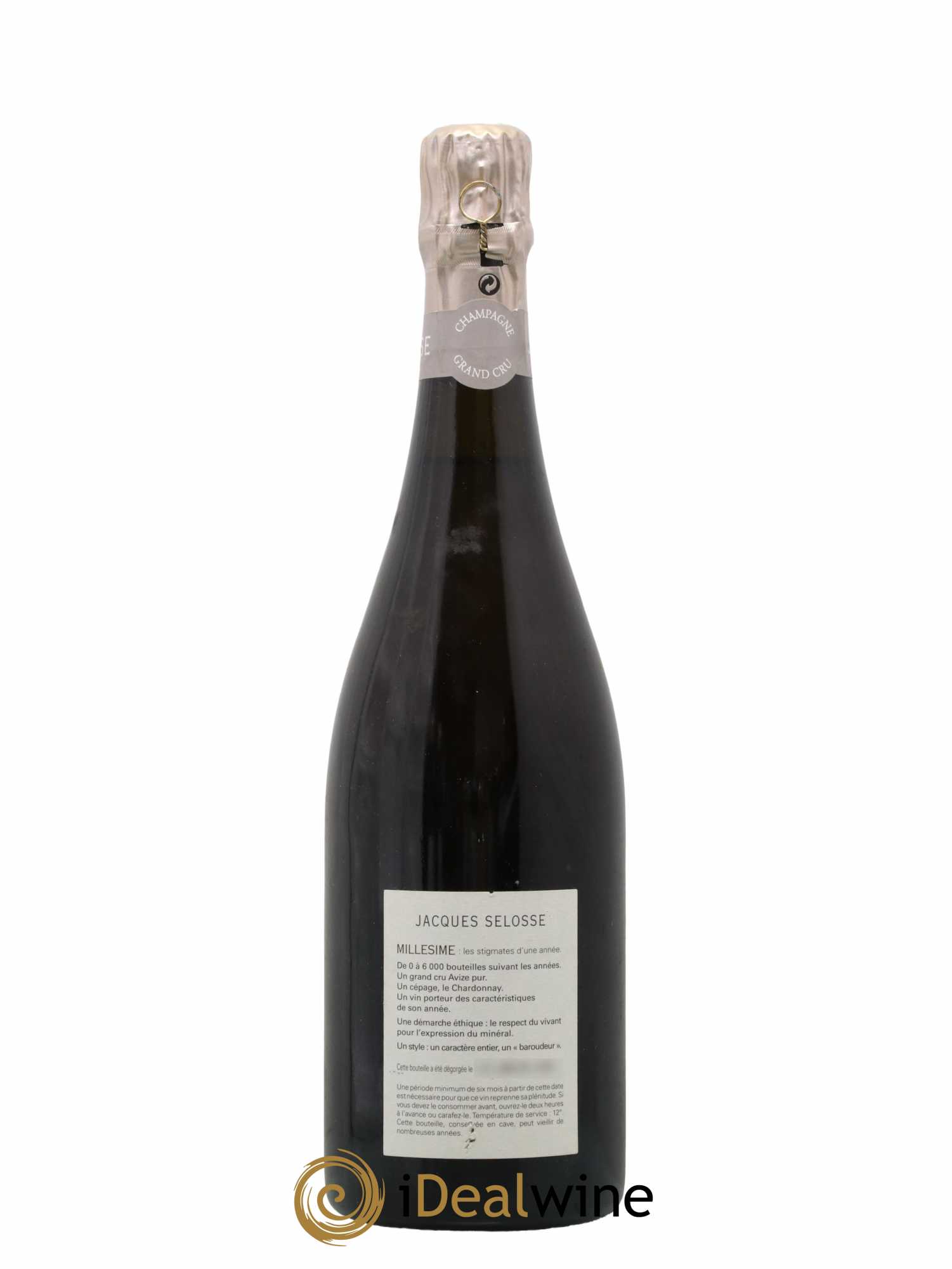 1er Cru Millésimé Extra-Brut Jacques Selosse 1999 - Lot de 1 bouteille - 1