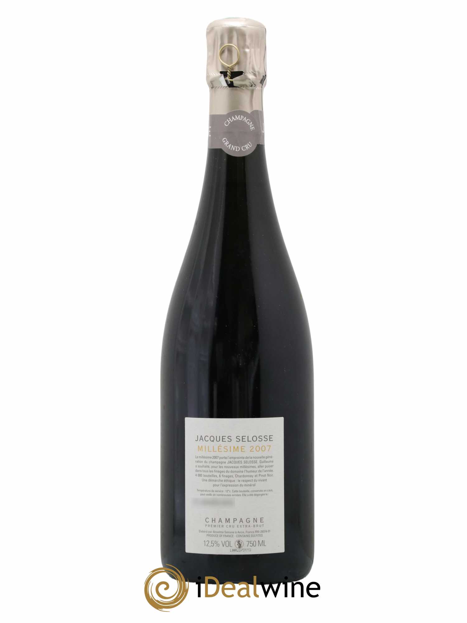 1er Cru Millésimé Extra-Brut Jacques Selosse 2007 - Lot de 1 bouteille - 1