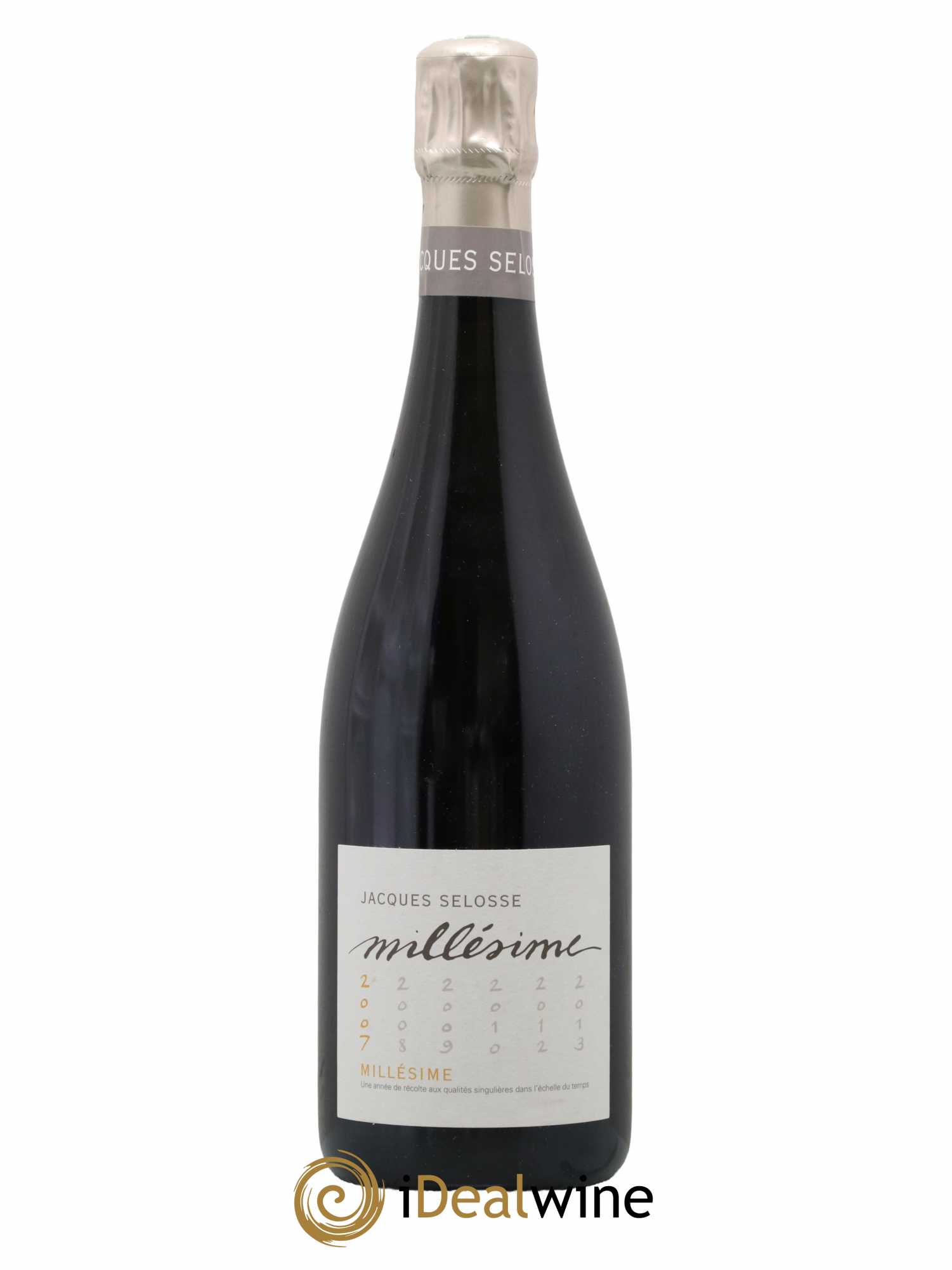 1er Cru Millésimé Extra-Brut Jacques Selosse 2007 - Lot de 1 bouteille - 0