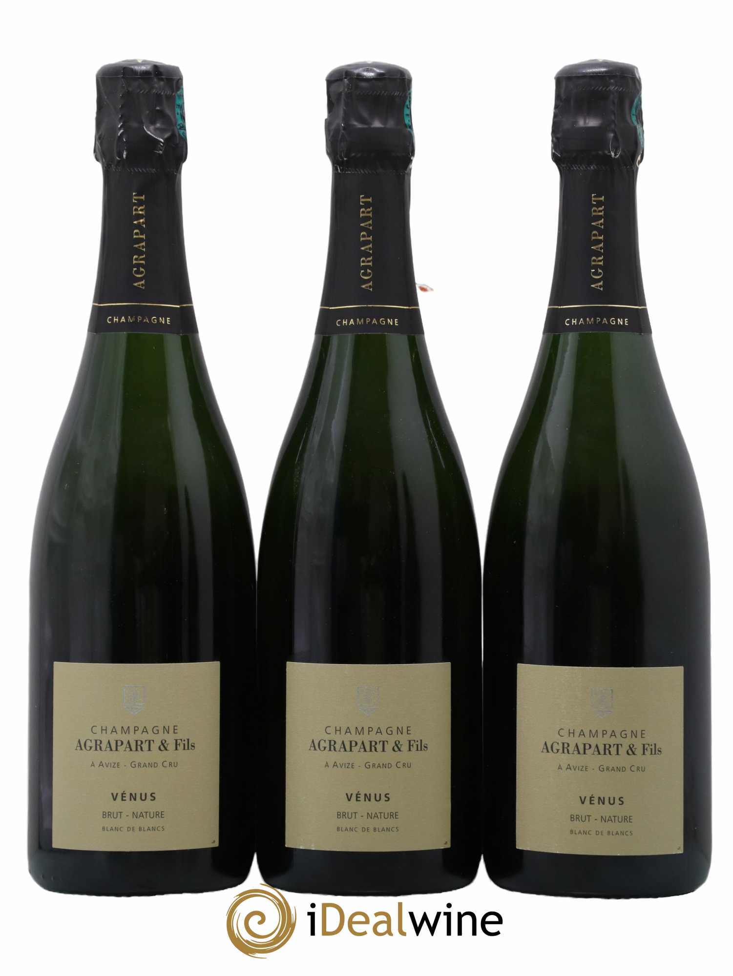 Vénus Blanc de Blancs Brut Nature Pascal Agrapart 2008 - Lot de 3 bouteilles - 0