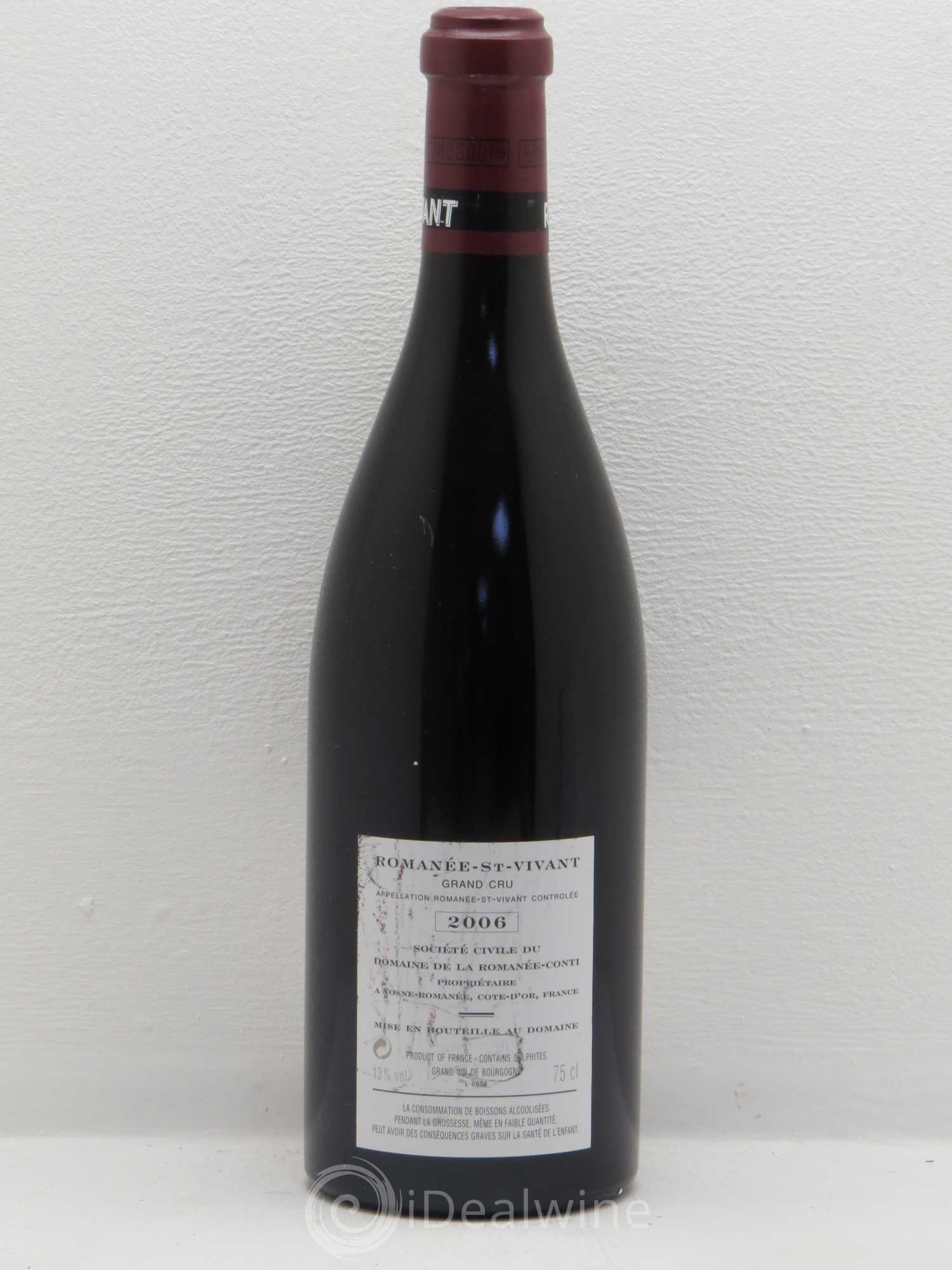 Romanée-Saint-Vivant Grand Cru Domaine de la Romanée-Conti 2006 - Lot de 1 bouteille - 1