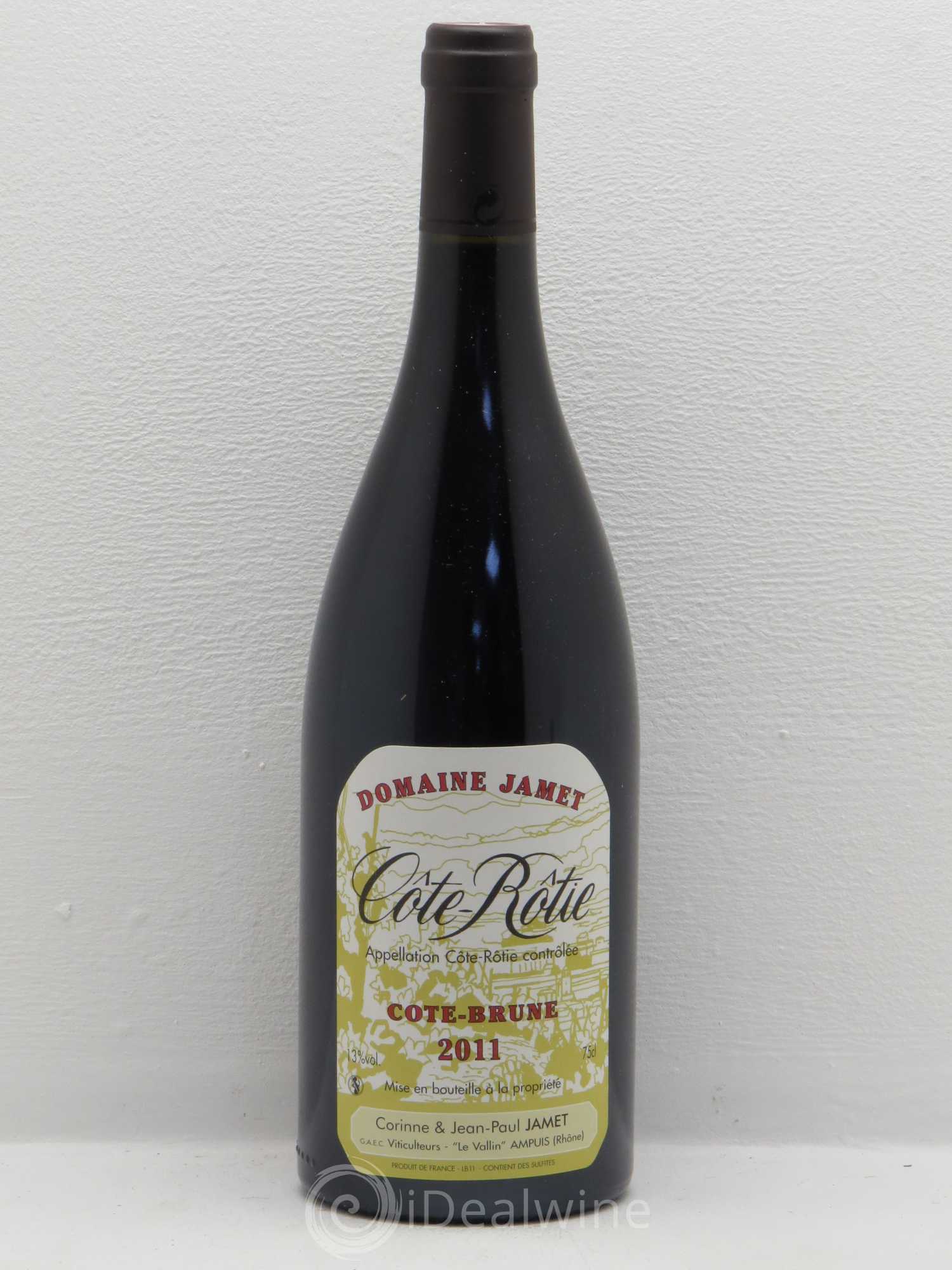 Côte-Rôtie Côte Brune Jamet (Domaine) 2011 - Lot de 1 bouteille - 0