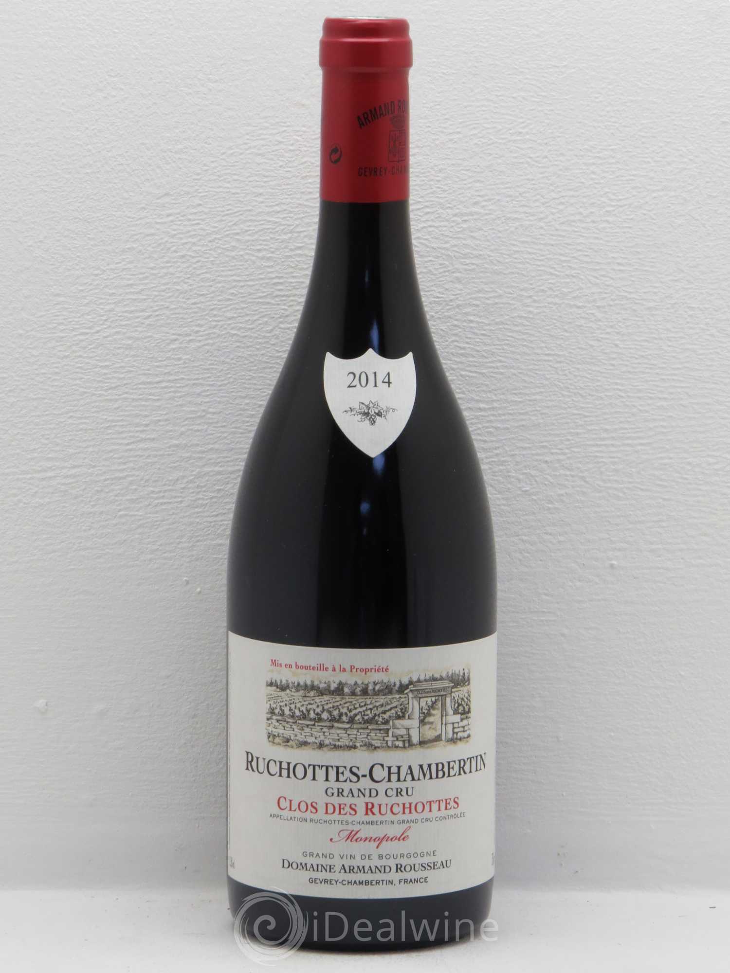 Ruchottes-Chambertin Grand Cru Clos des Ruchottes Armand Rousseau (Domaine) 2014 - Lot de 1 bouteille - 0