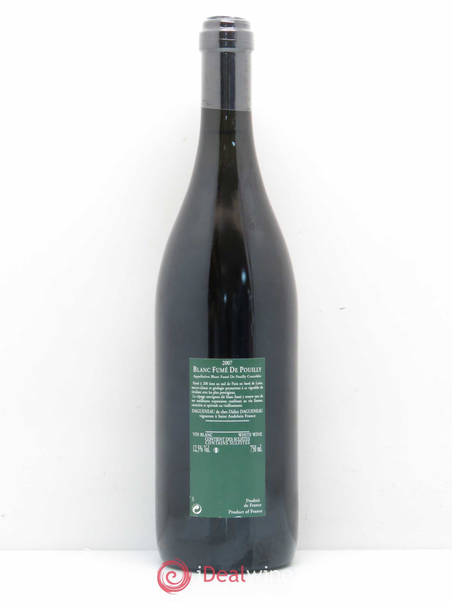 Vin de France (anciennement Pouilly-Fumé) Silex Dagueneau (Domaine Didier - Louis-Benjamin) (sans prix de réserve) 2007 - Lot de 1 bouteille - 1