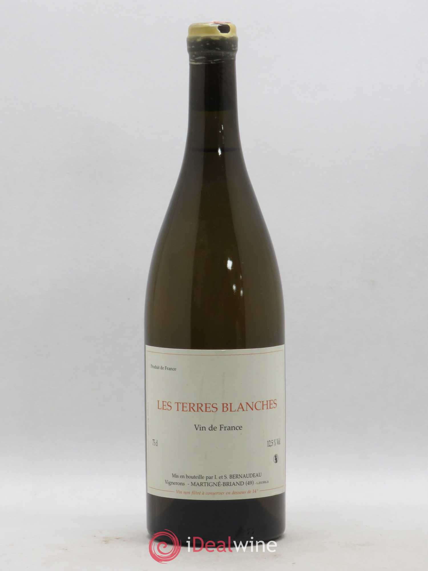 Vin de France Les Terres Blanches Stéphane Bernaudeau 2013 - Lot de 1 bouteille - 0