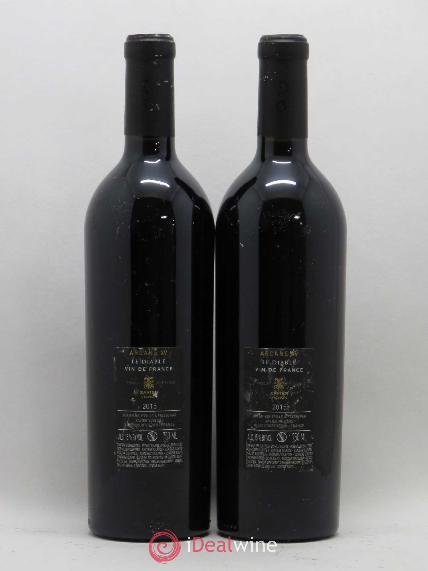 Vin de France Arcane XV Le Diable Xavier Vignon 2015 - Lot de 2 bouteilles - 1