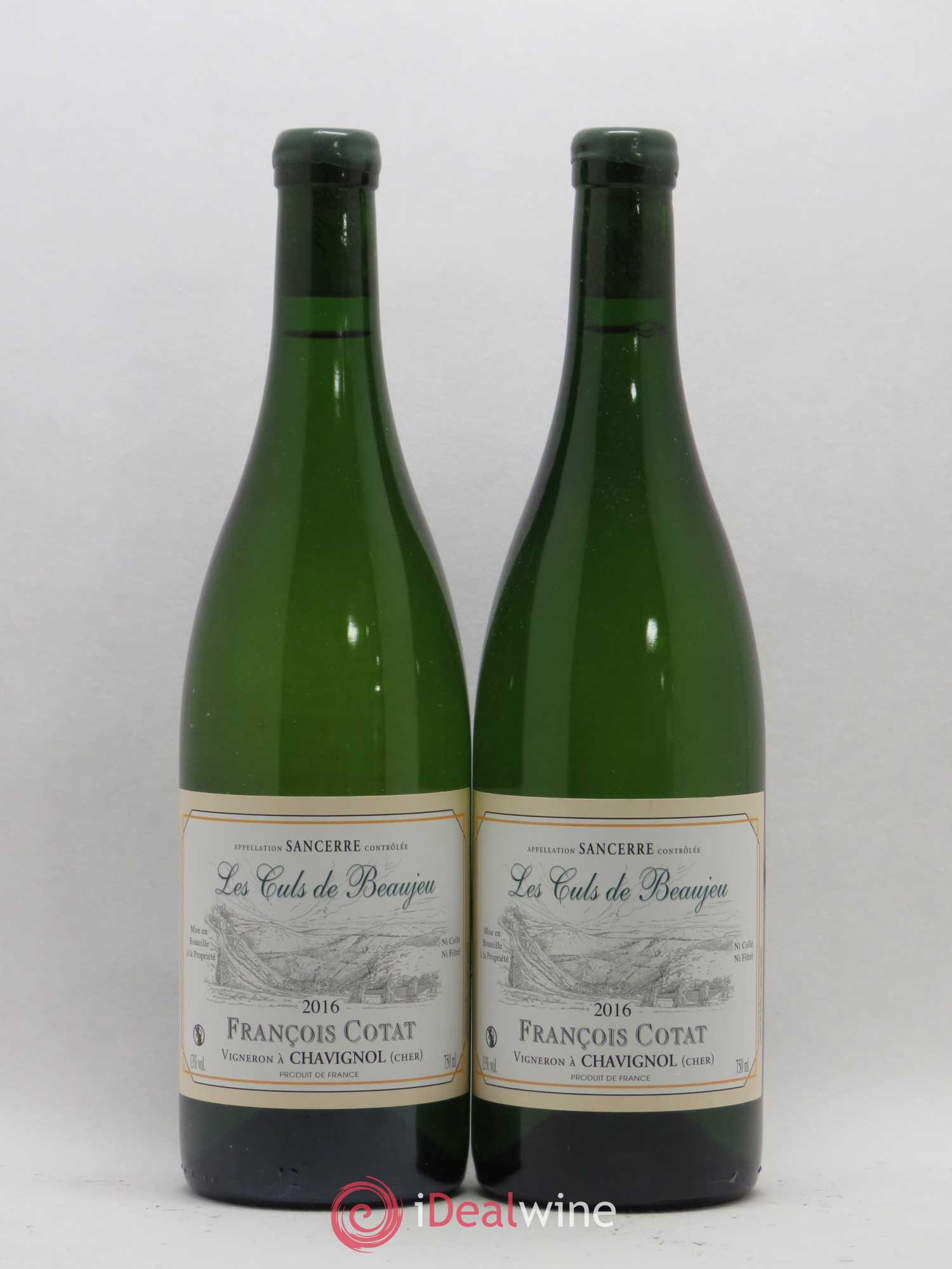 Sancerre Les Culs de Beaujeu François Cotat 2016 - Lot de 2 bouteilles - 0