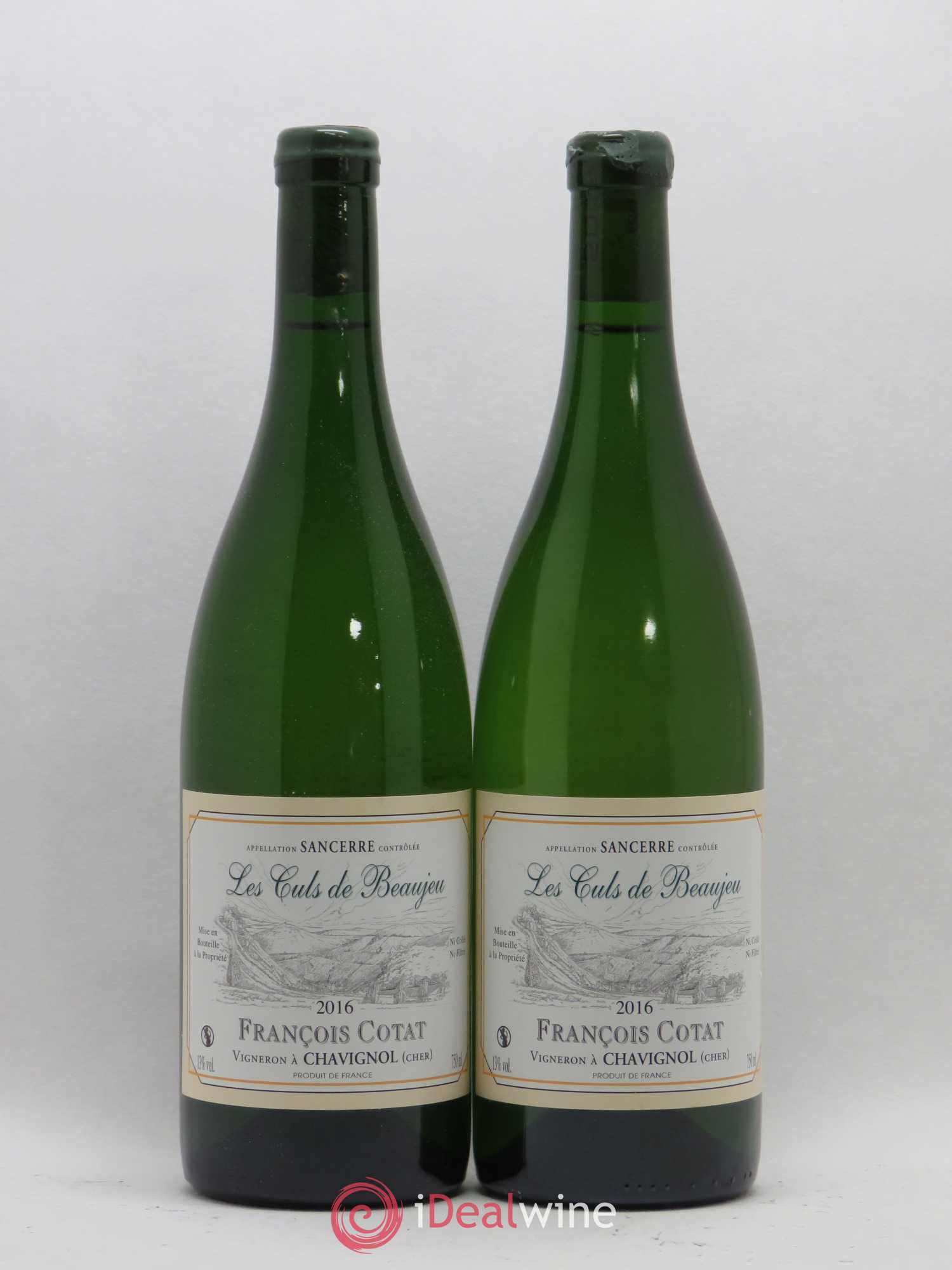 Sancerre Les Culs de Beaujeu François Cotat 2016 - Lot de 2 bouteilles - 0