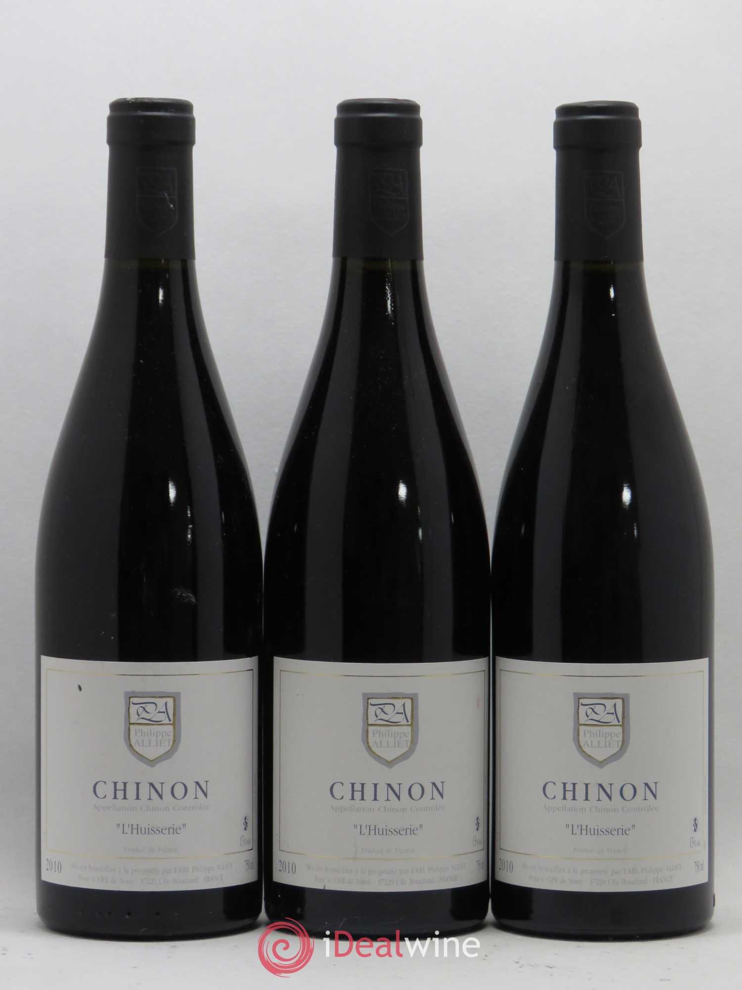 Chinon L'Huisserie Philippe Alliet (sans prix de réserve) 2010 - Lot de 3 bouteilles - 0