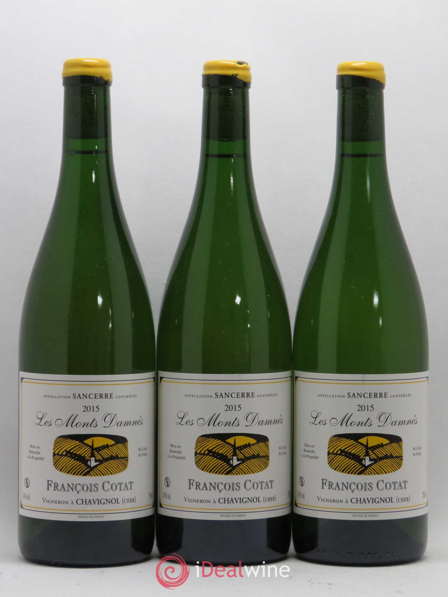 Sancerre Les Monts Damnés François Cotat 2015 - Lot de 3 bouteilles - 0
