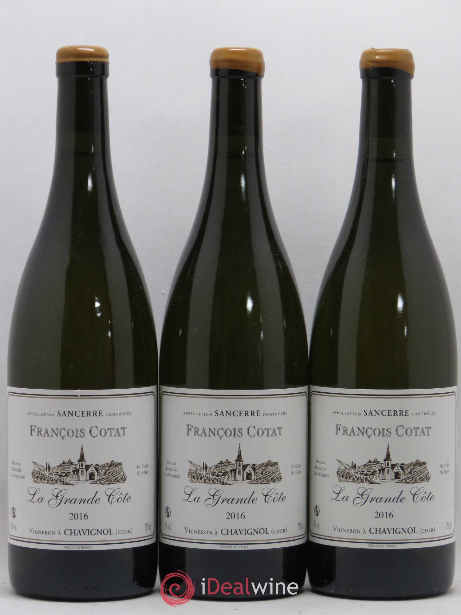 Sancerre La Grande Côte François Cotat 2016 - Lot de 3 bouteilles - 0
