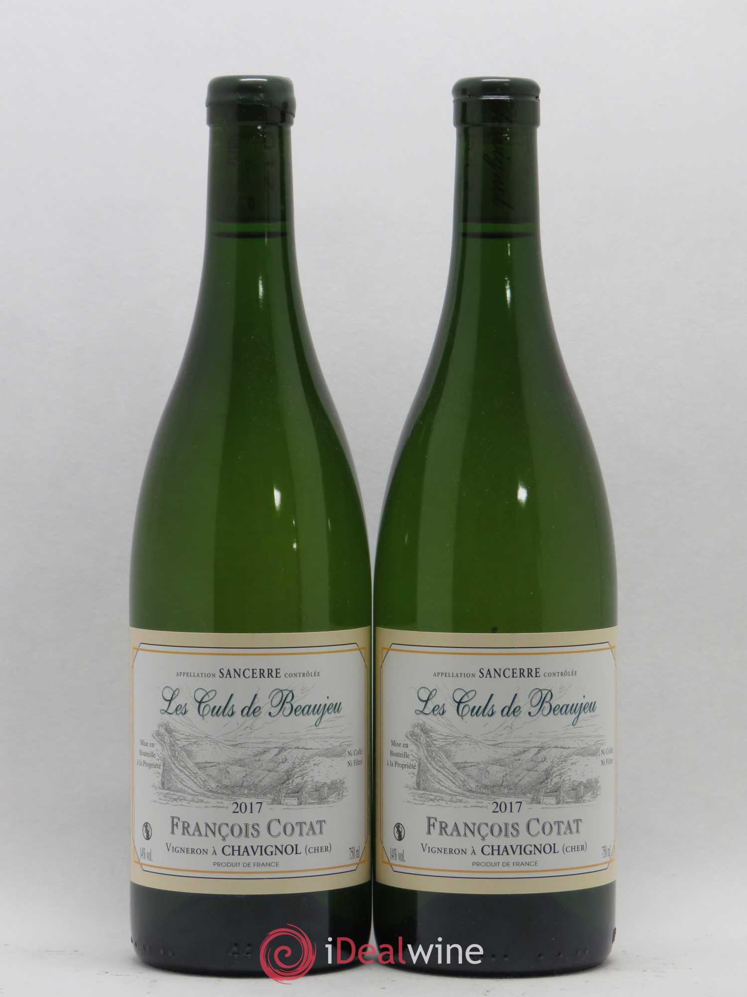 Sancerre Les Culs de Beaujeu François Cotat (sans prix de réserve) 2017 - Lot de 2 bouteilles - 0