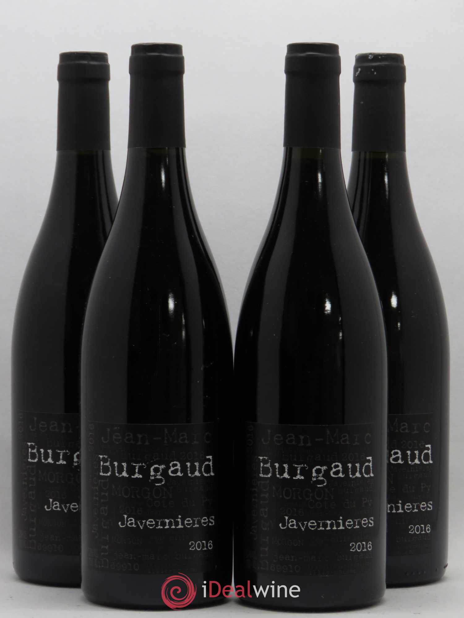 Morgon Côte du Py Javernières Jean-Marc Burgaud (Domaine) (sans prix de réserve) 2016 - Lot de 4 bouteilles - 0