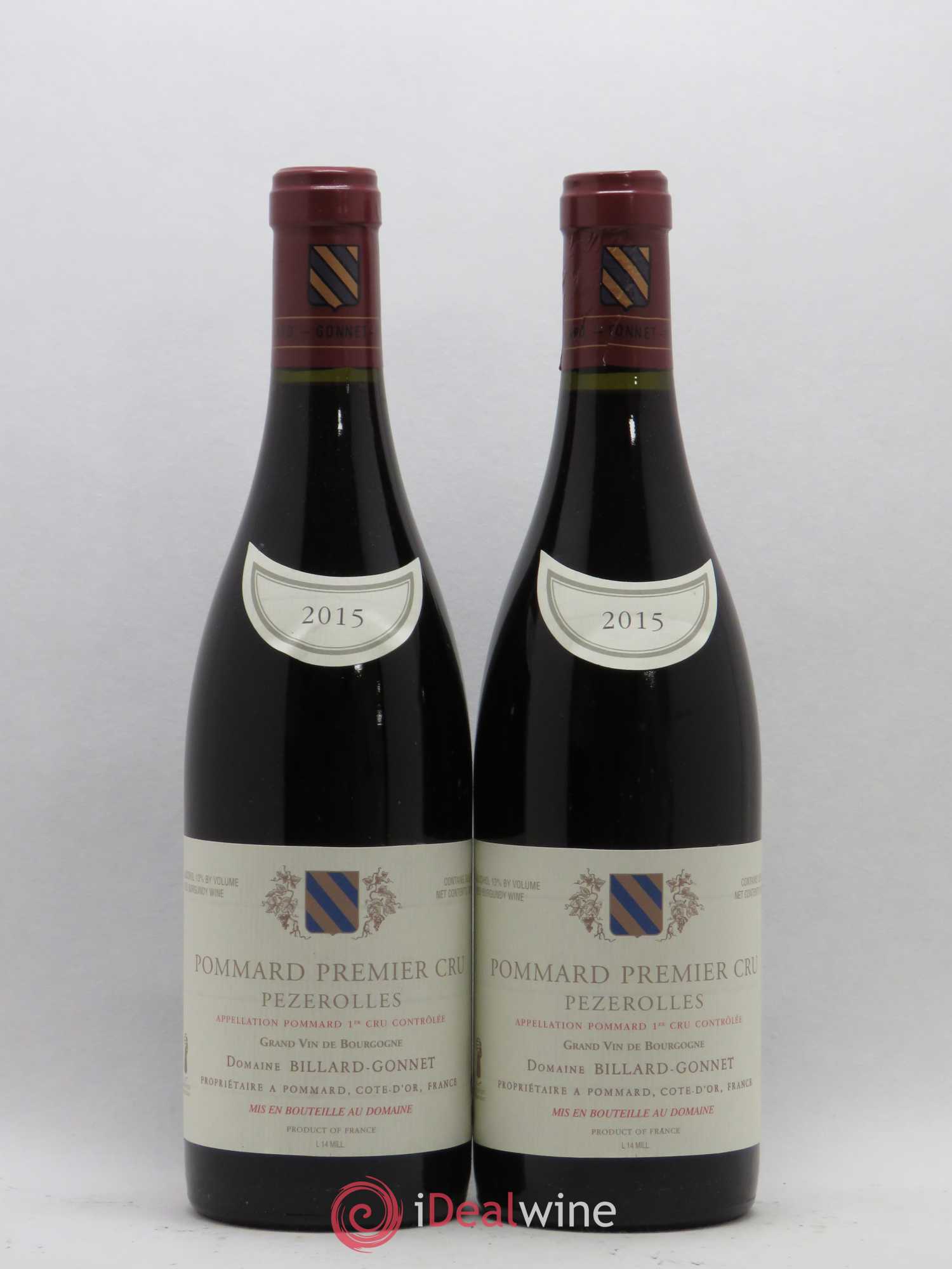 Pommard 1er Cru Pezerolles Domaine Billard Gonnet 2015 - Posten von 2 Flaschen - 0