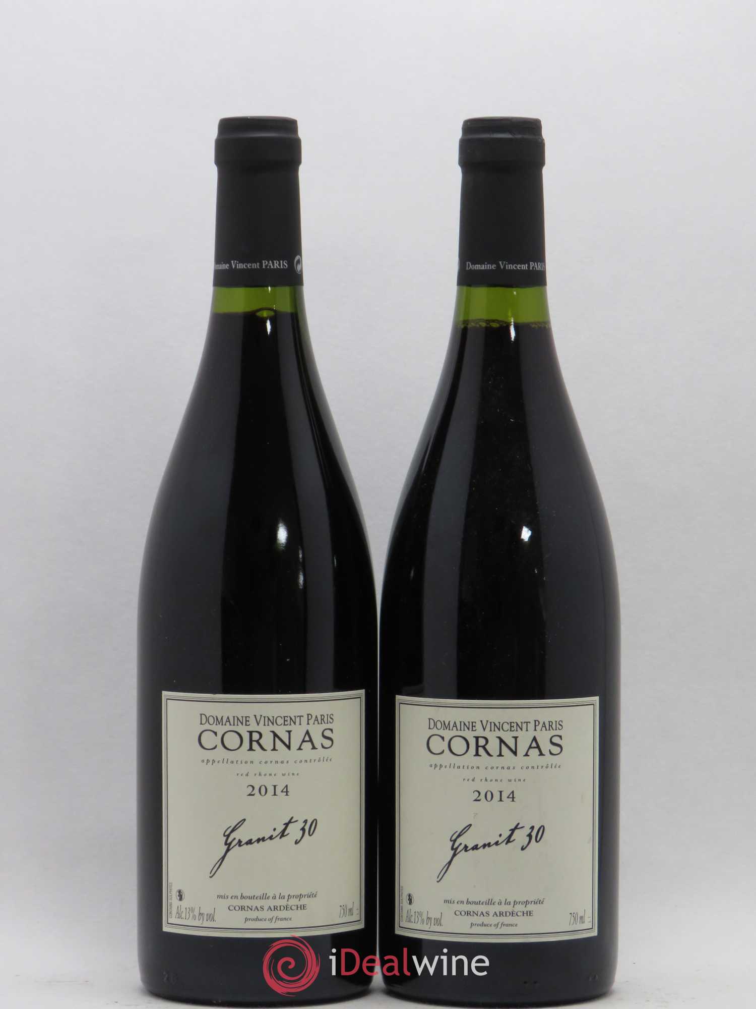 Cornas Granit 30 Vincent Paris (sans prix de réserve) 2014 - Lot de 2 bouteilles - 0