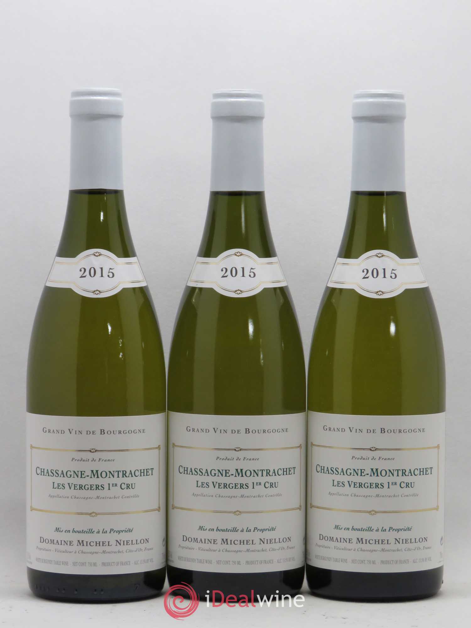 Chassagne-Montrachet 1er Cru Les Vergers Michel Niellon (Domaine) (sans prix de réserve) 2015 - Lot de 3 bouteilles - 0