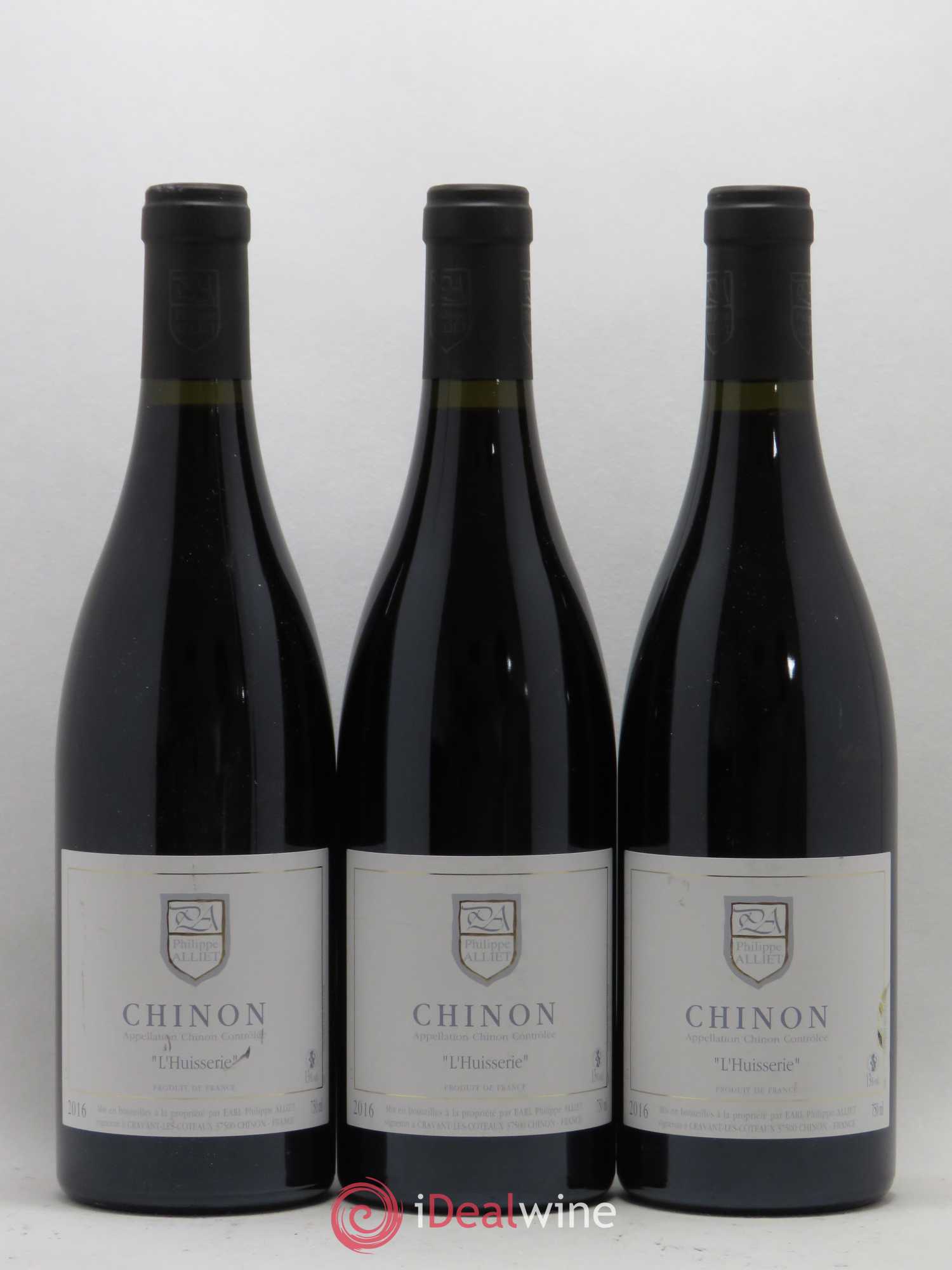 Chinon L'Huisserie Philippe Alliet (sans prix de réserve) 2016 - Lot de 3 bouteilles - 0