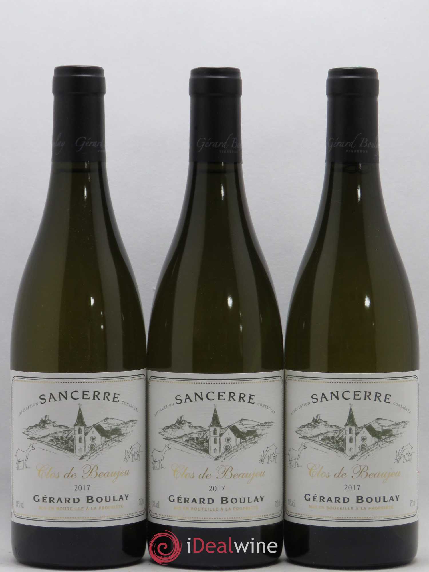 Sancerre Clos de Beaujeu Gérard Boulay 2017 - Lot de 3 bouteilles - 0