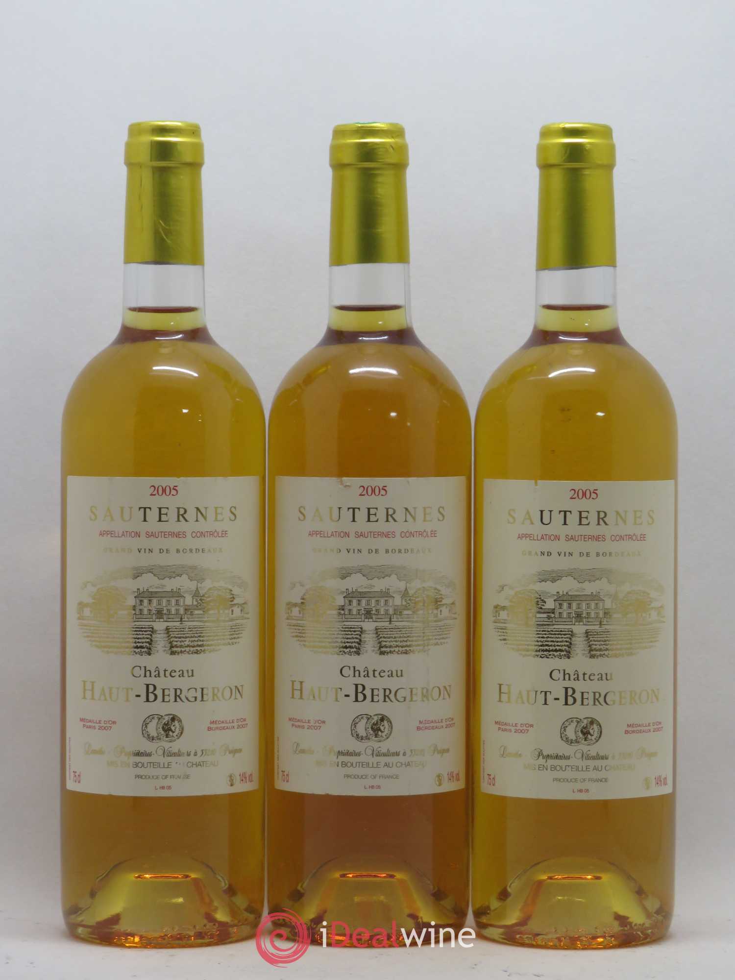 Château Haut-Bergeron (senza prezzo di riserva) 2005 - Lotto di 6 bottiglie - 1