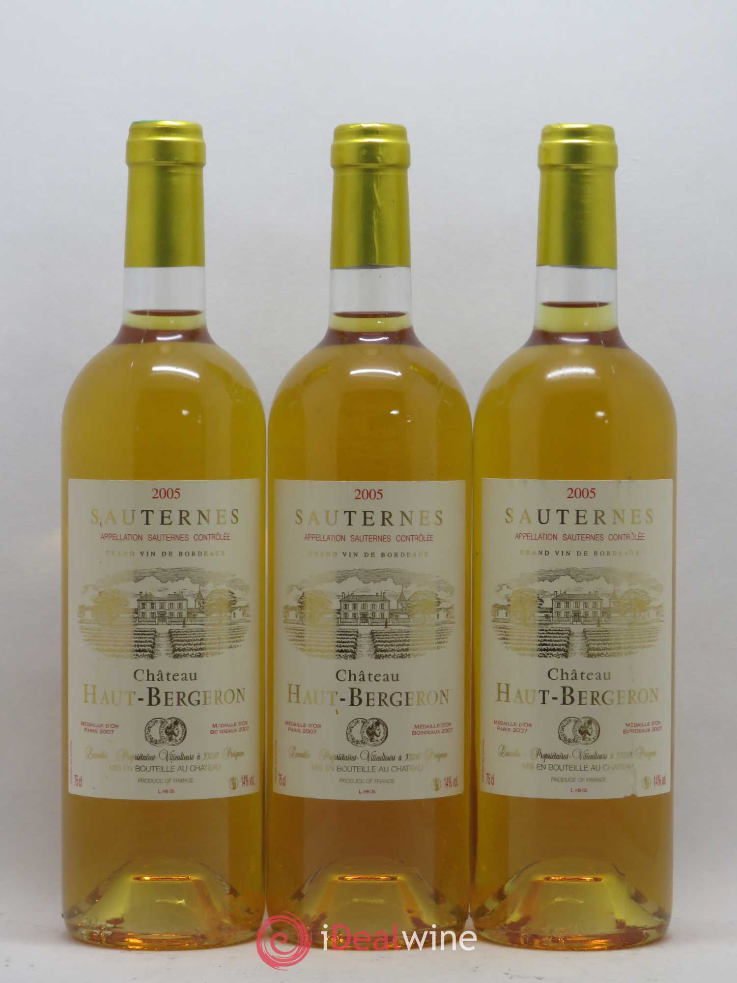 Château Haut-Bergeron (senza prezzo di riserva) 2005 - Lotto di 6 bottiglie - 2