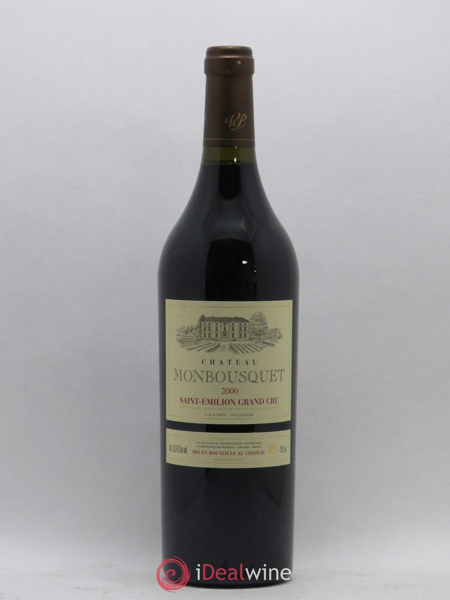 Château Monbousquet Grand Cru Classé 2000 - Lot de 1 bouteille - 0