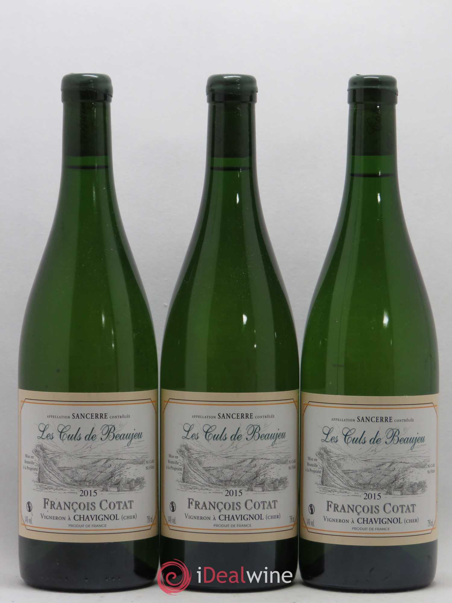 Sancerre Les Culs de Beaujeu François Cotat 2015 - Lot de 3 bouteilles - 0