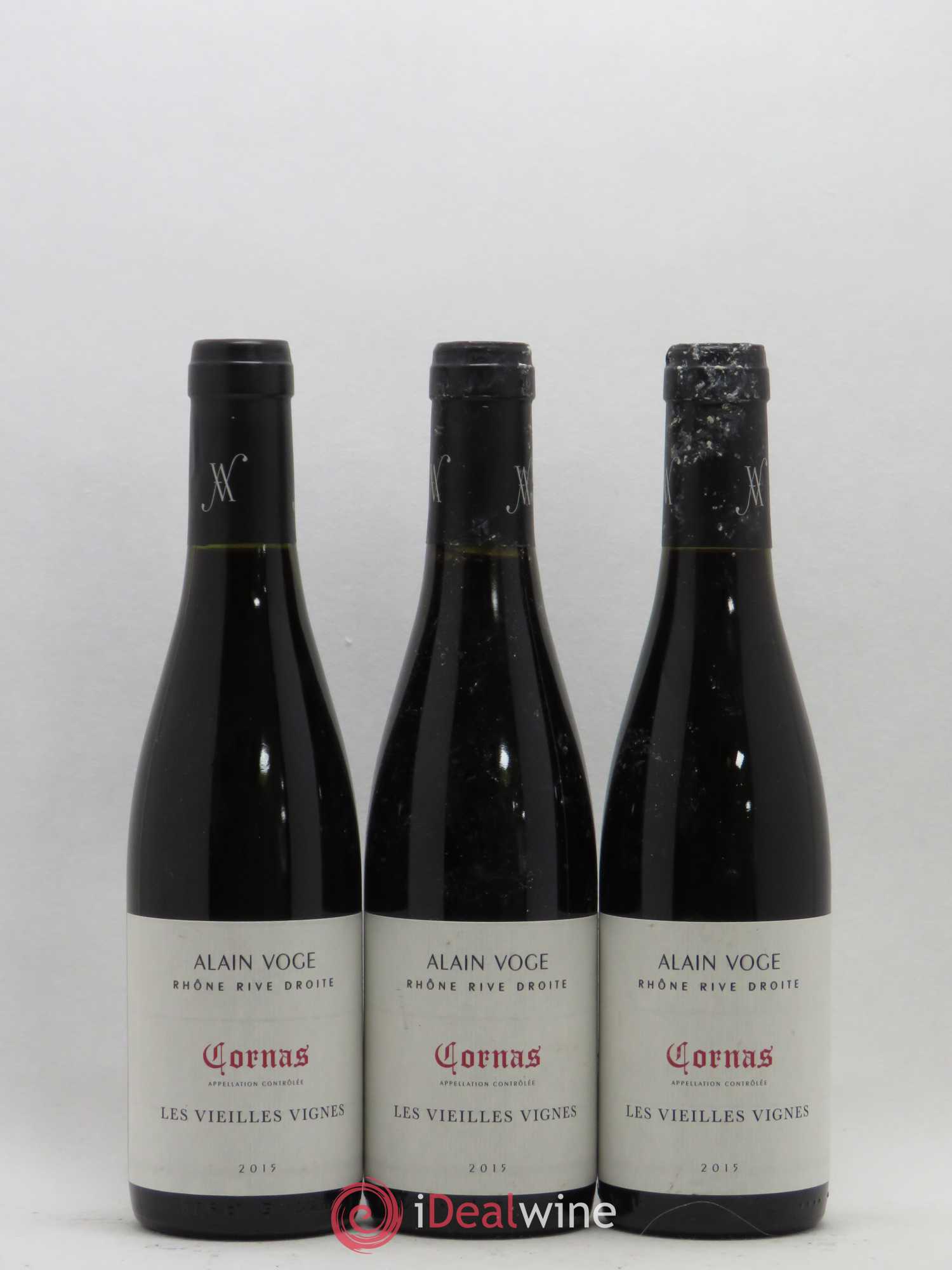 Cornas Les Vieilles Vignes Alain Voge (Domaine) (sans prix de réserve) 2015 - Lot de 3 demi bouteilles - 0