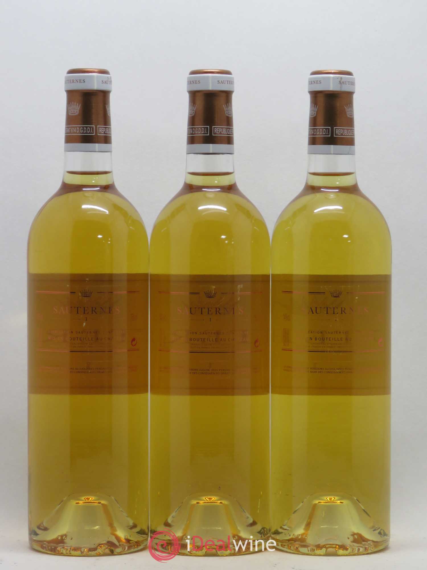 Sauternes Cuvée N°1 (sans prix de réserve) - Lotto di 3 bottiglie - 1