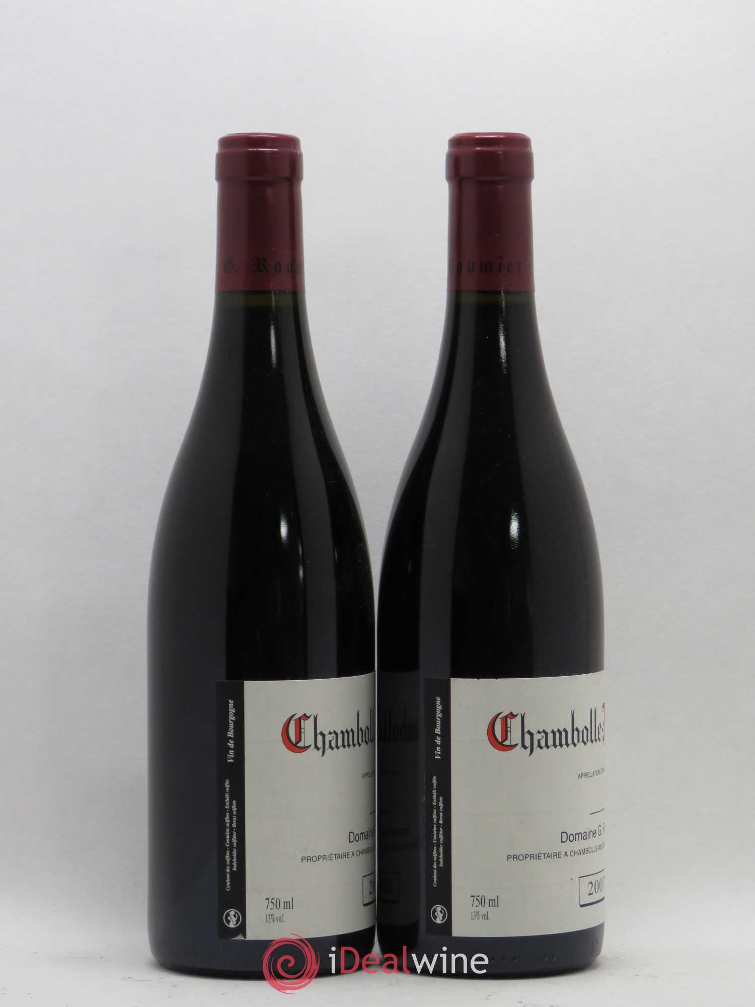 Chambolle-Musigny Georges Roumier (Domaine) (sans prix de réserve) 2007 - Lot de 2 bouteilles - 1