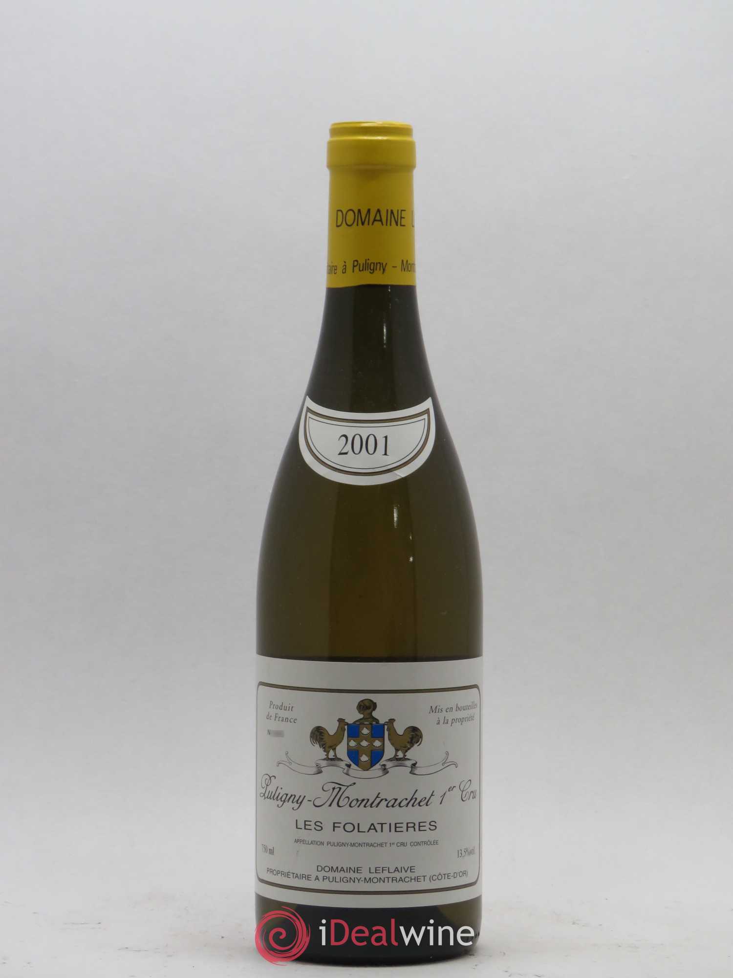Puligny-Montrachet 1er Cru Les Folatières Leflaive (Domaine) (sans prix de réserve) 2001 - Lot de 1 bouteille - 0