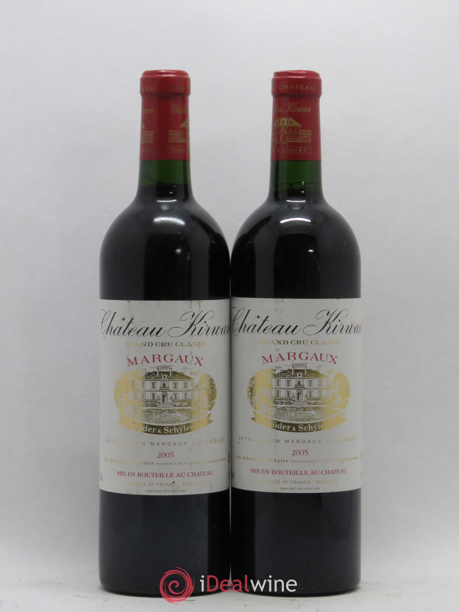 Château Kirwan 3ème Grand Cru Classé 2005 - Lot de 2 bouteilles - 0