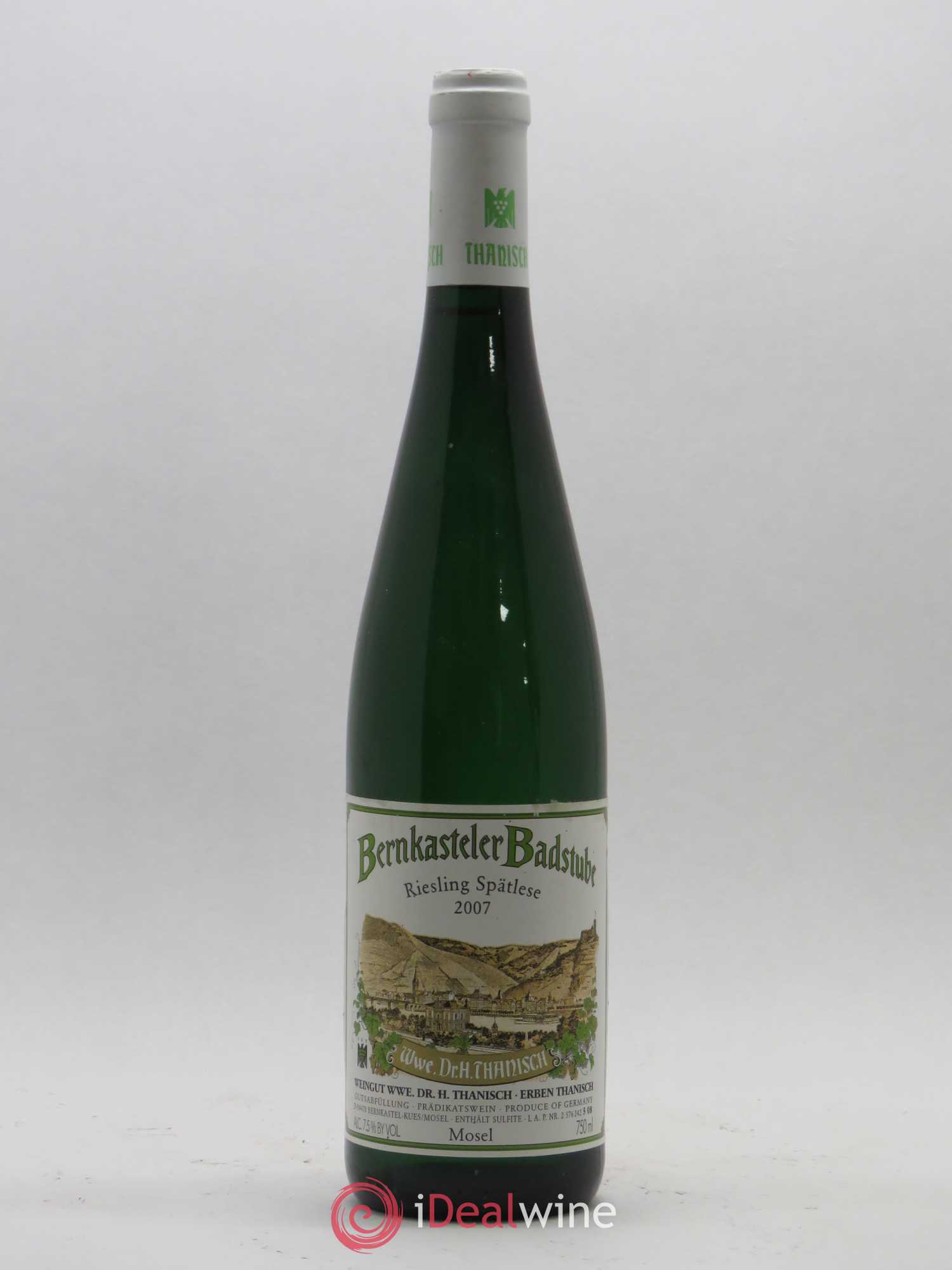 Riesling Dr. H. Thanisch Bernkasteler Doctor Spätlese 2007 - Lot de 1 bouteille - 0