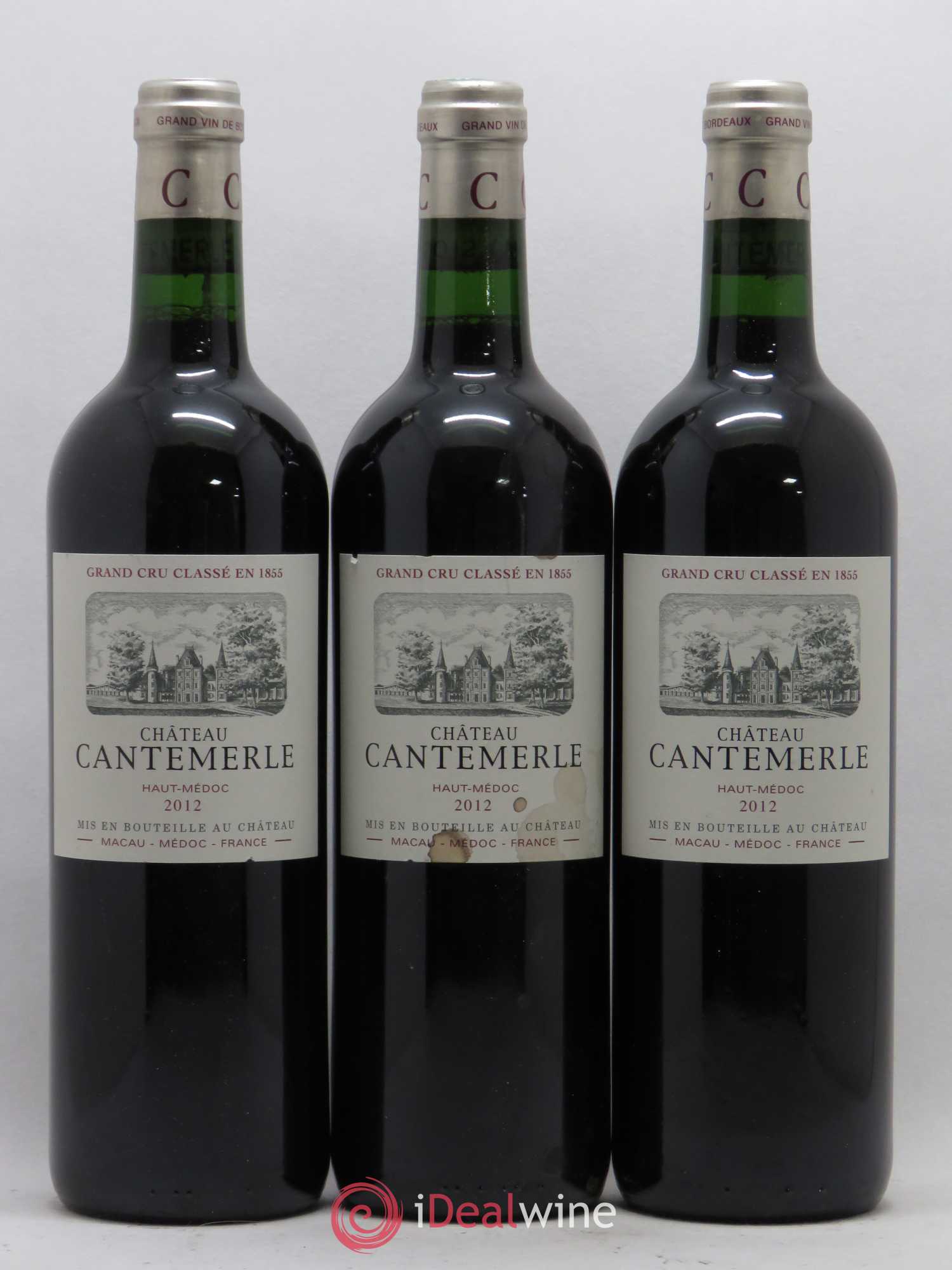 Château Cantemerle 5ème Grand Cru Classé 2012 - Lot de 12 bouteilles - 1
