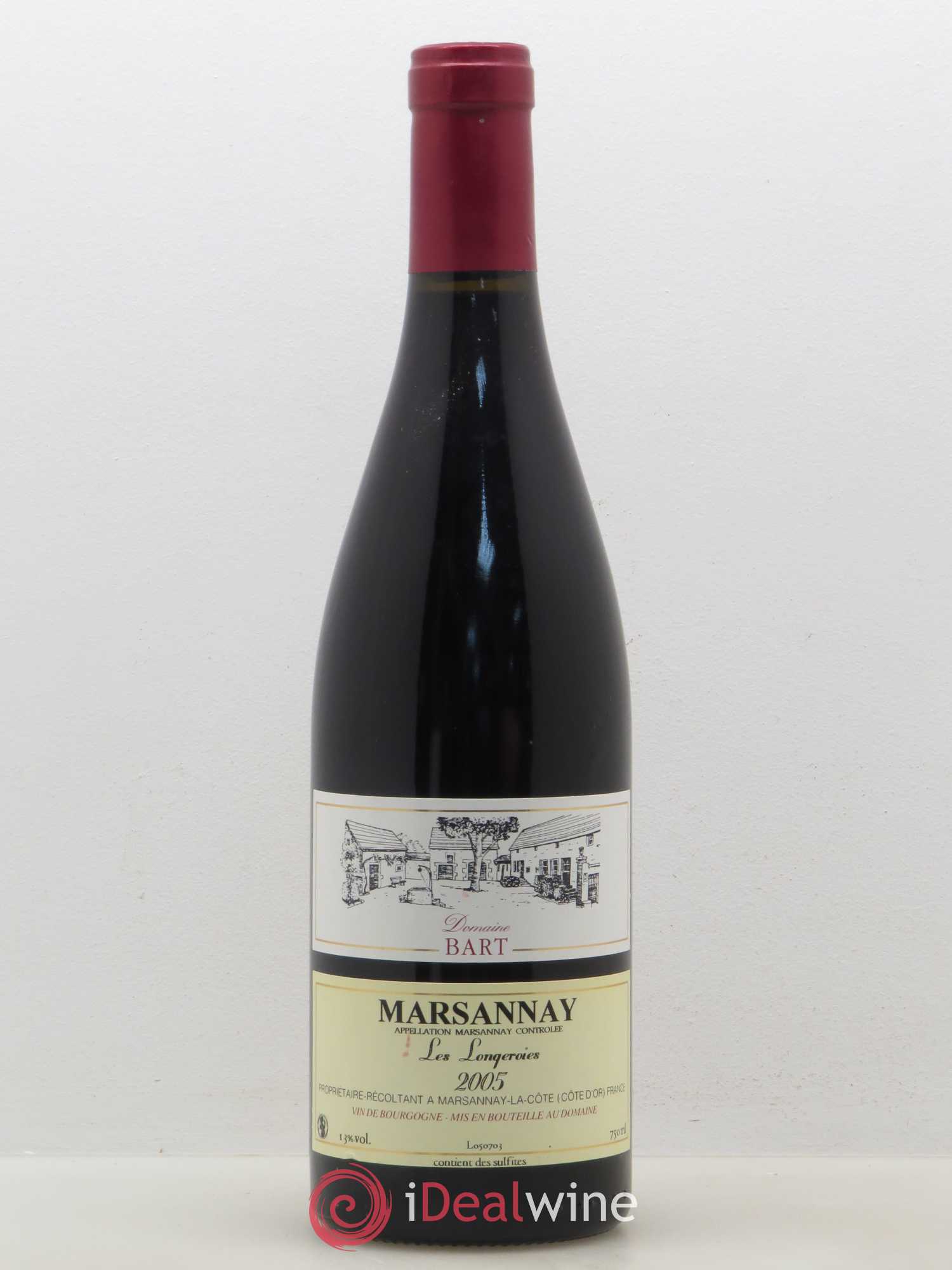 Marsannay Les Longeroies Bart (Domaine) 2005 - Lot de 1 bouteille - 0