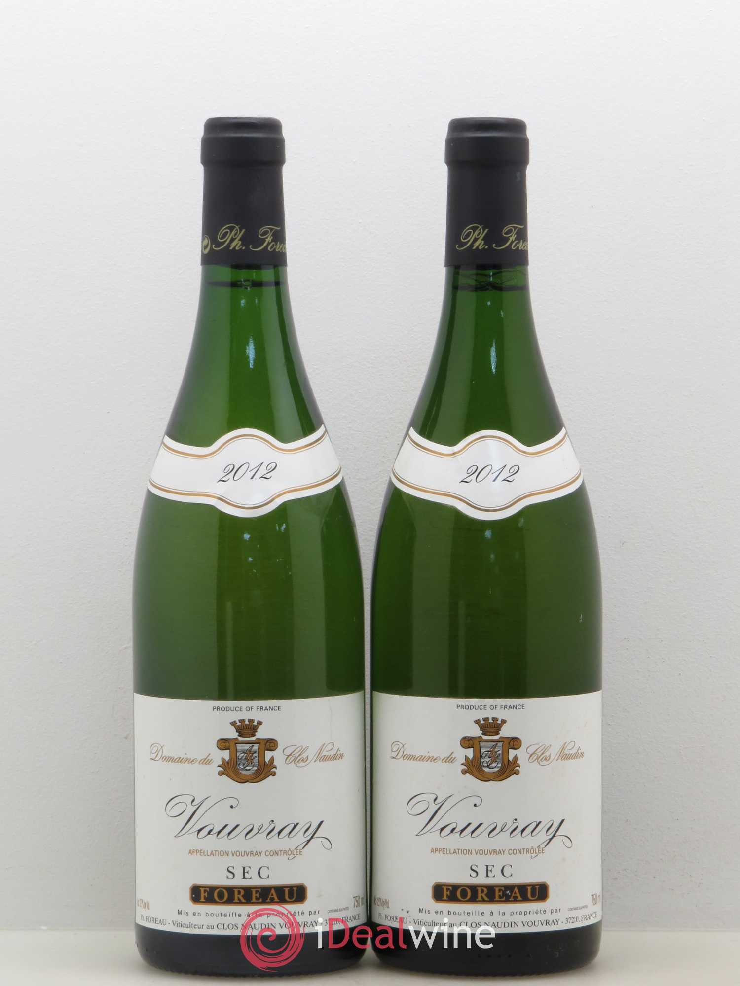 Vouvray Sec Clos Naudin - Philippe Foreau 2012 - Lot de 2 bouteilles - 0