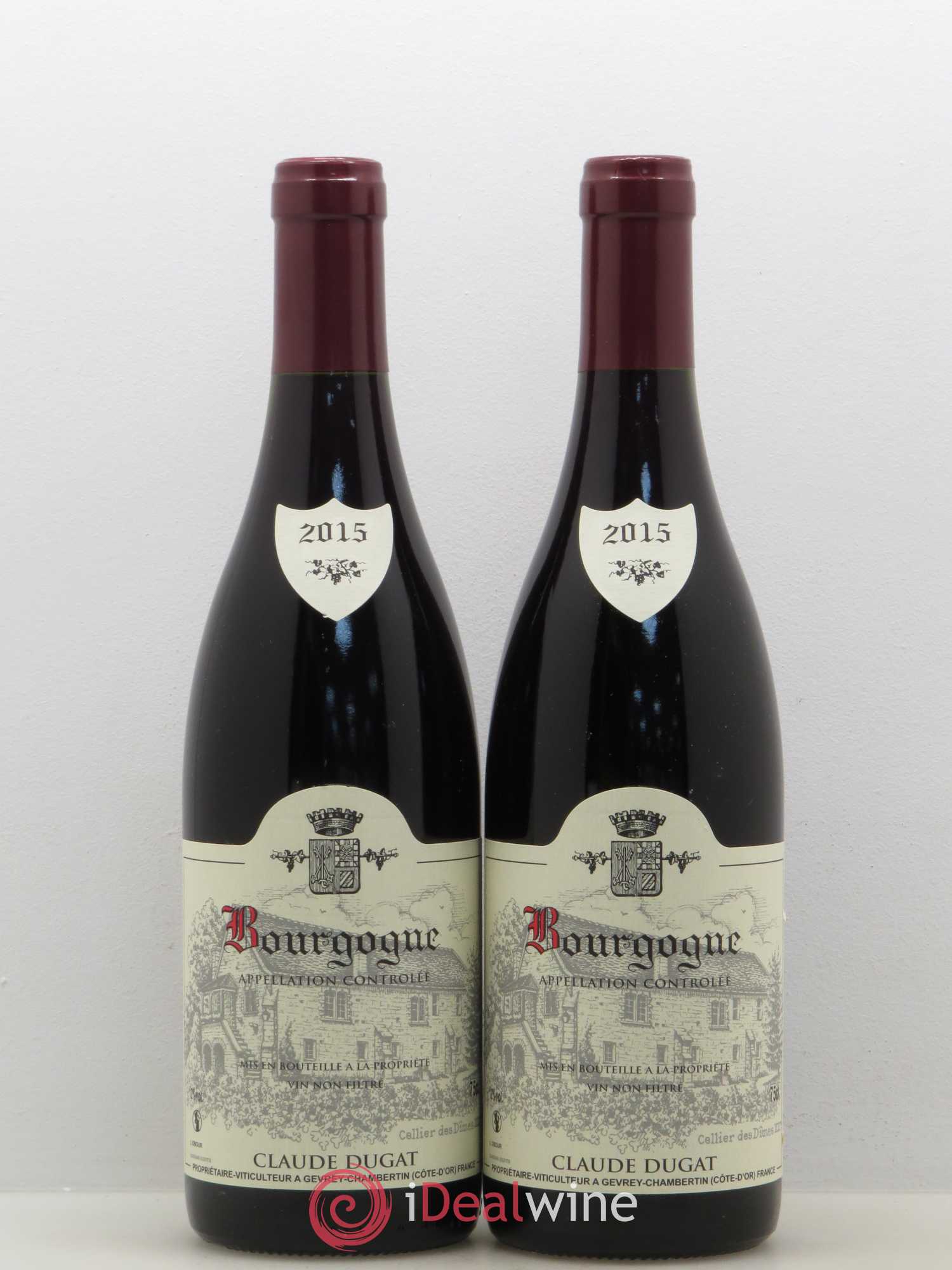 Bourgogne Claude Dugat 2015 - Lot de 2 bouteilles - 0