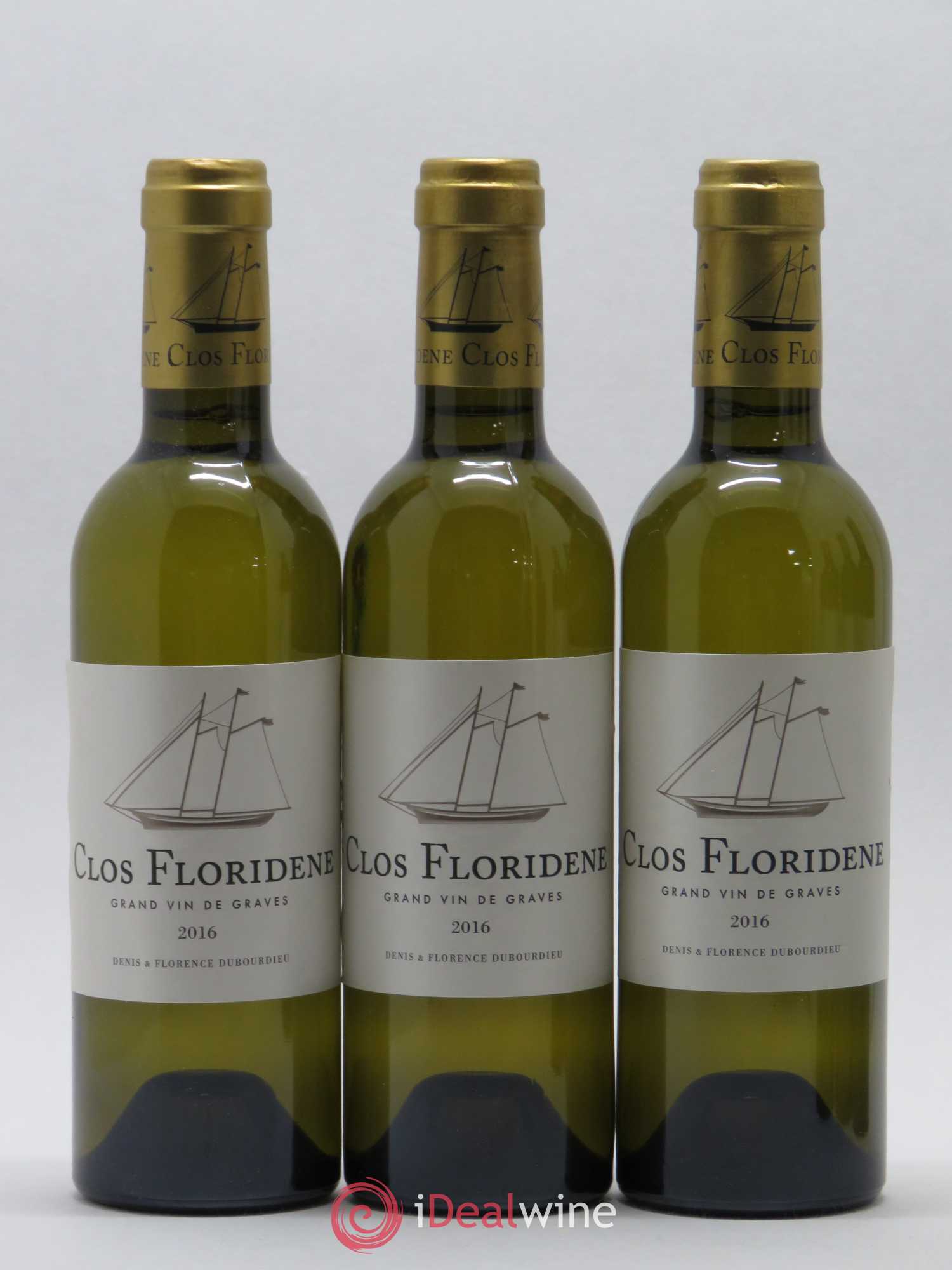 Clos Floridène (sans prix de réserve) 2016 - Lot de 6 demi bouteilles - 1
