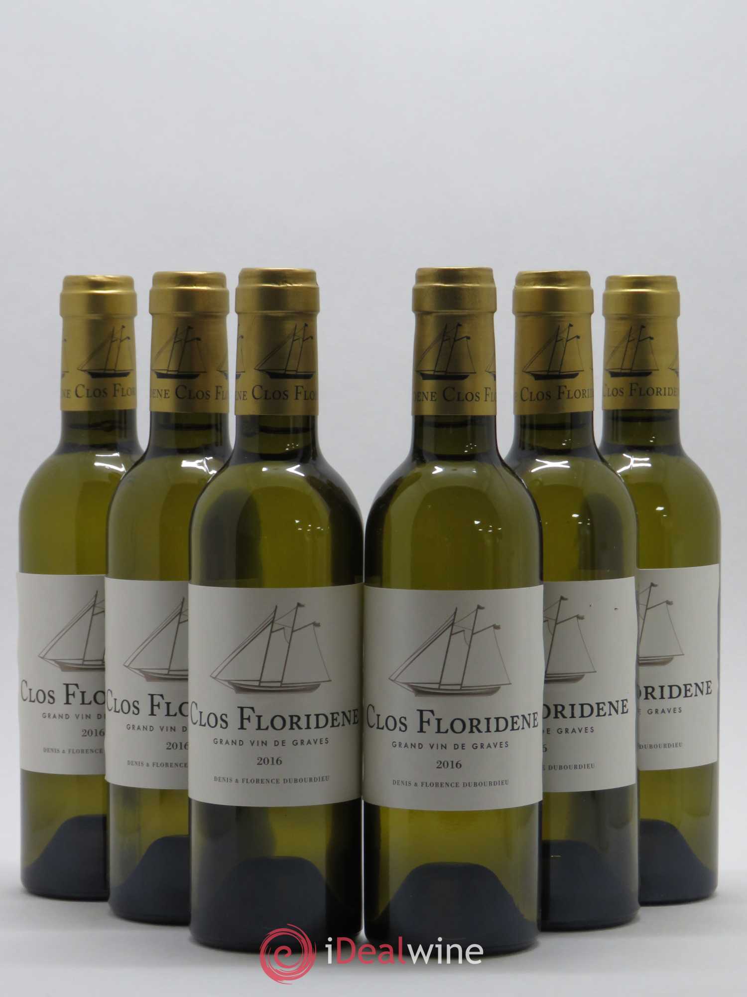 Clos Floridène (sans prix de réserve) 2016 - Lot de 6 demi bouteilles - 0