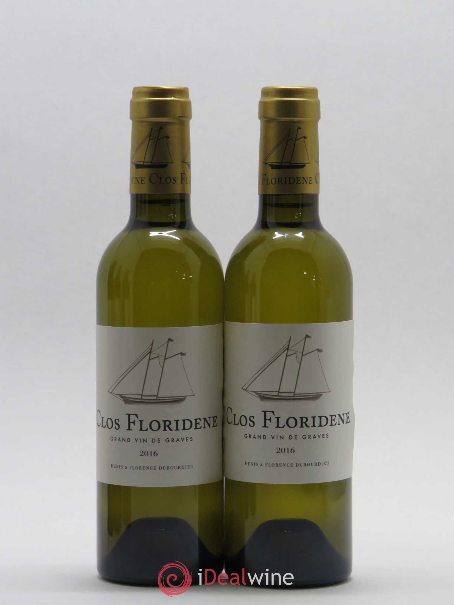 Clos Floridène 2016 - Posten von 5 Demi-Flaschen - 1