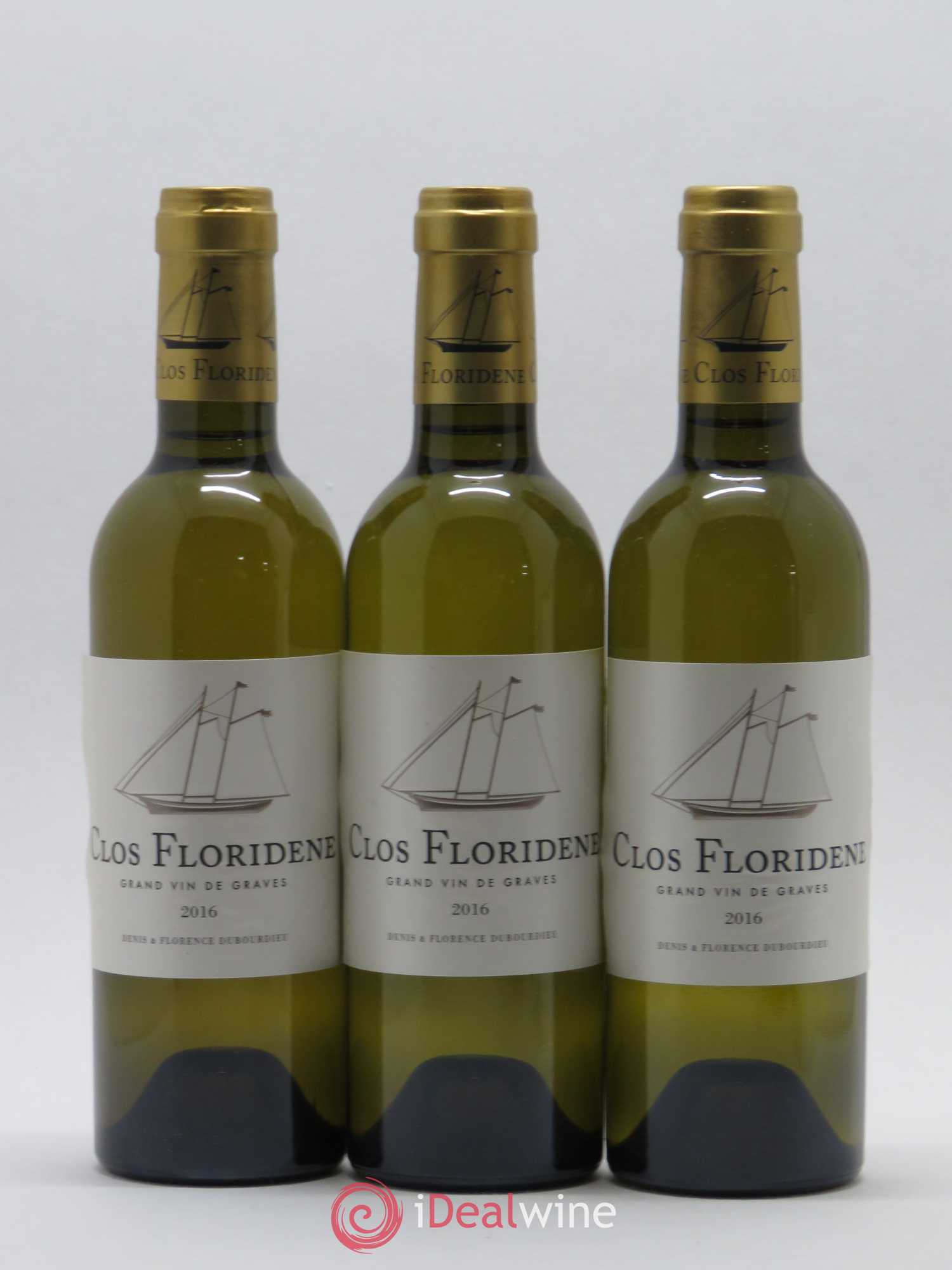 Clos Floridène 2016 - Posten von 5 Demi-Flaschen - 2