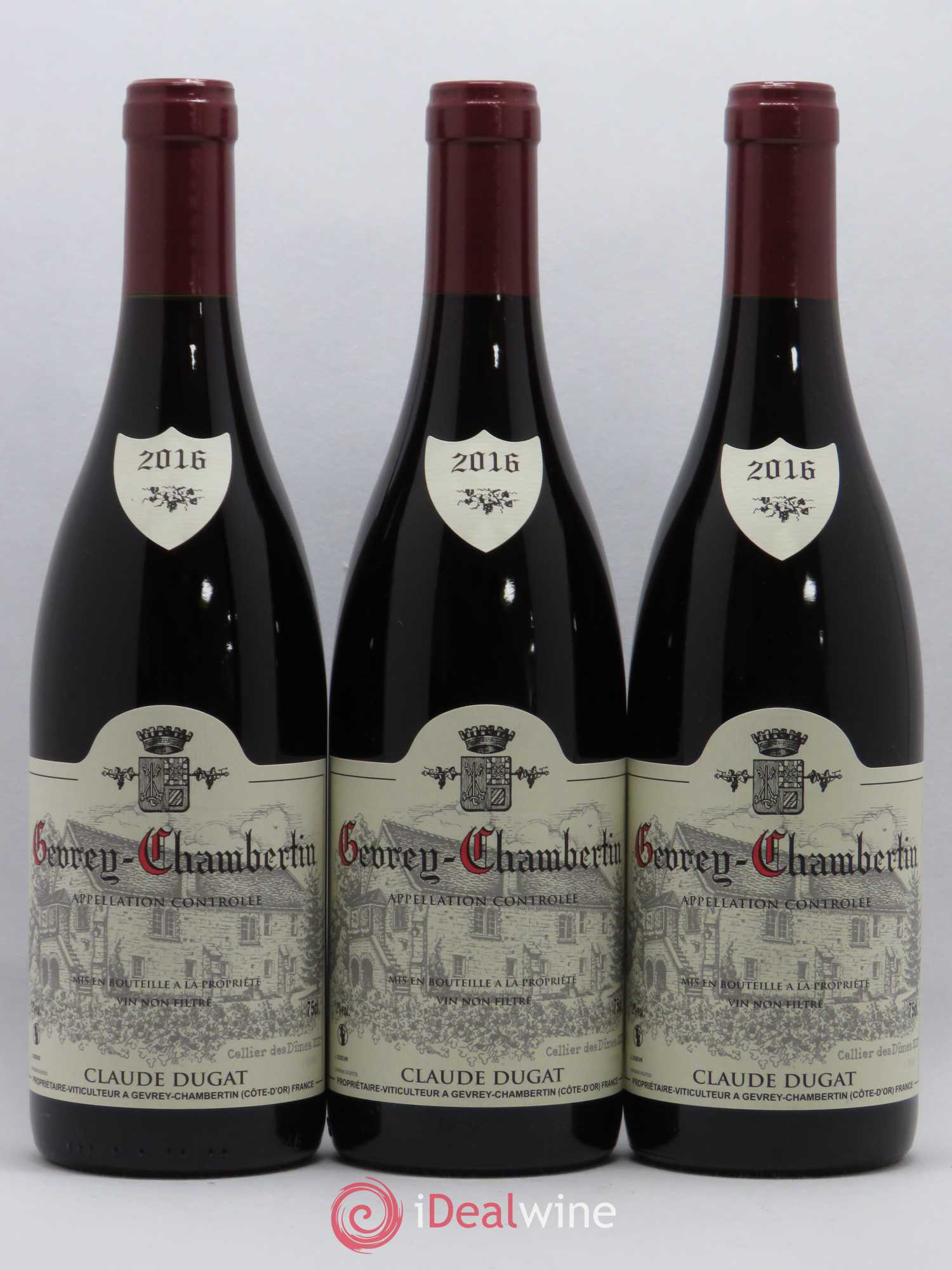 Gevrey-Chambertin Claude Dugat 2016 - Lot de 3 bouteilles - 0