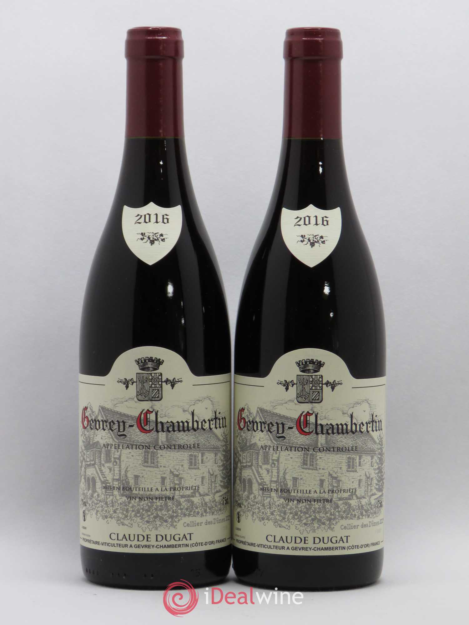 Gevrey-Chambertin Claude Dugat (sans prix de réserve) 2016 - Lot de 2 bouteilles - 0