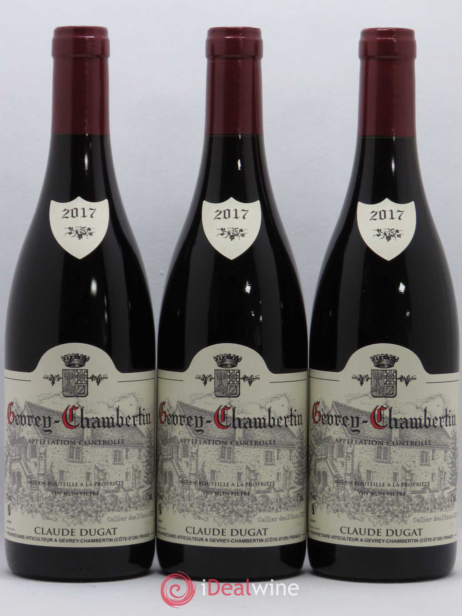 Gevrey-Chambertin Claude Dugat 2017 - Lot de 3 bouteilles - 0